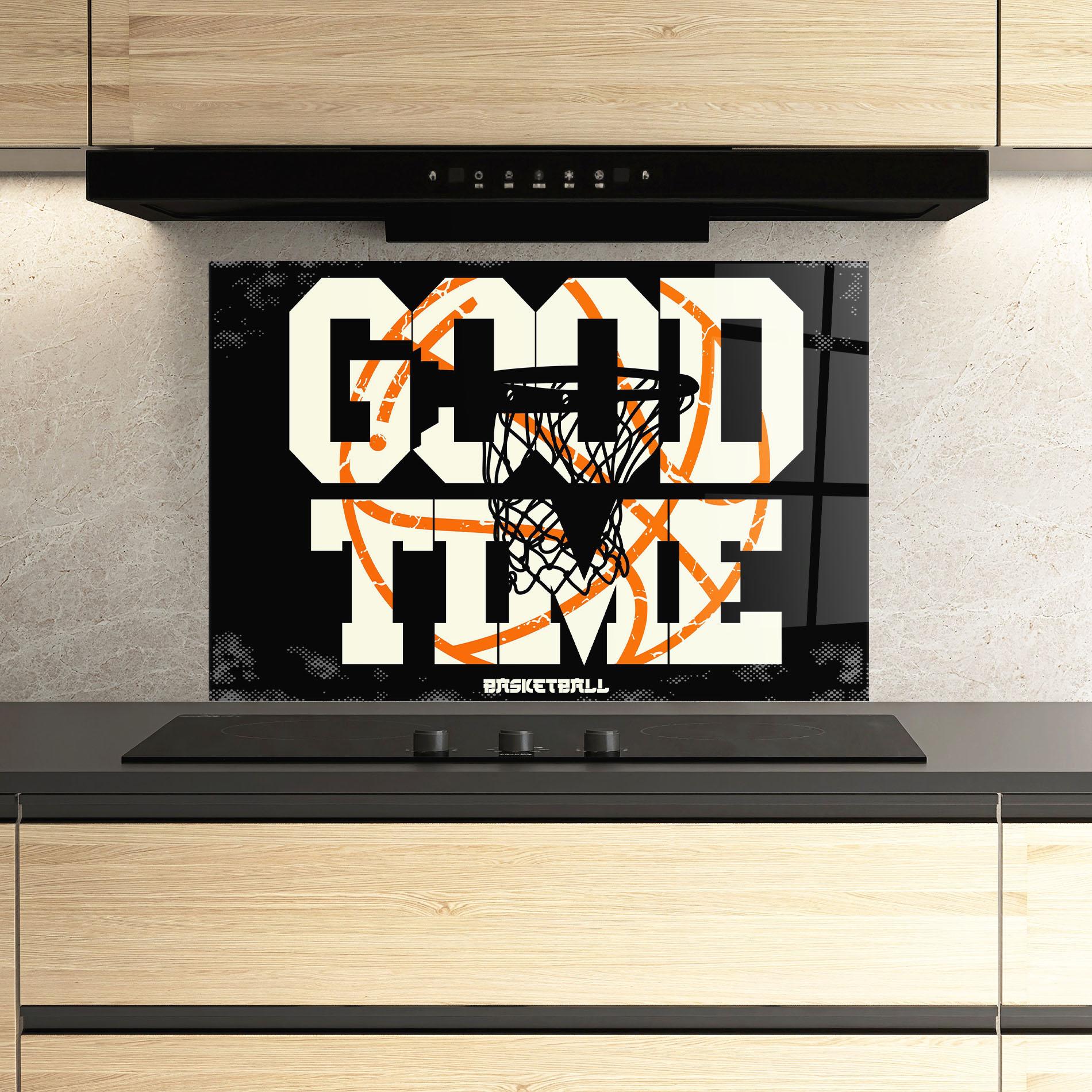Panou Sticla Bucatarie Good Time Basket mockup 3