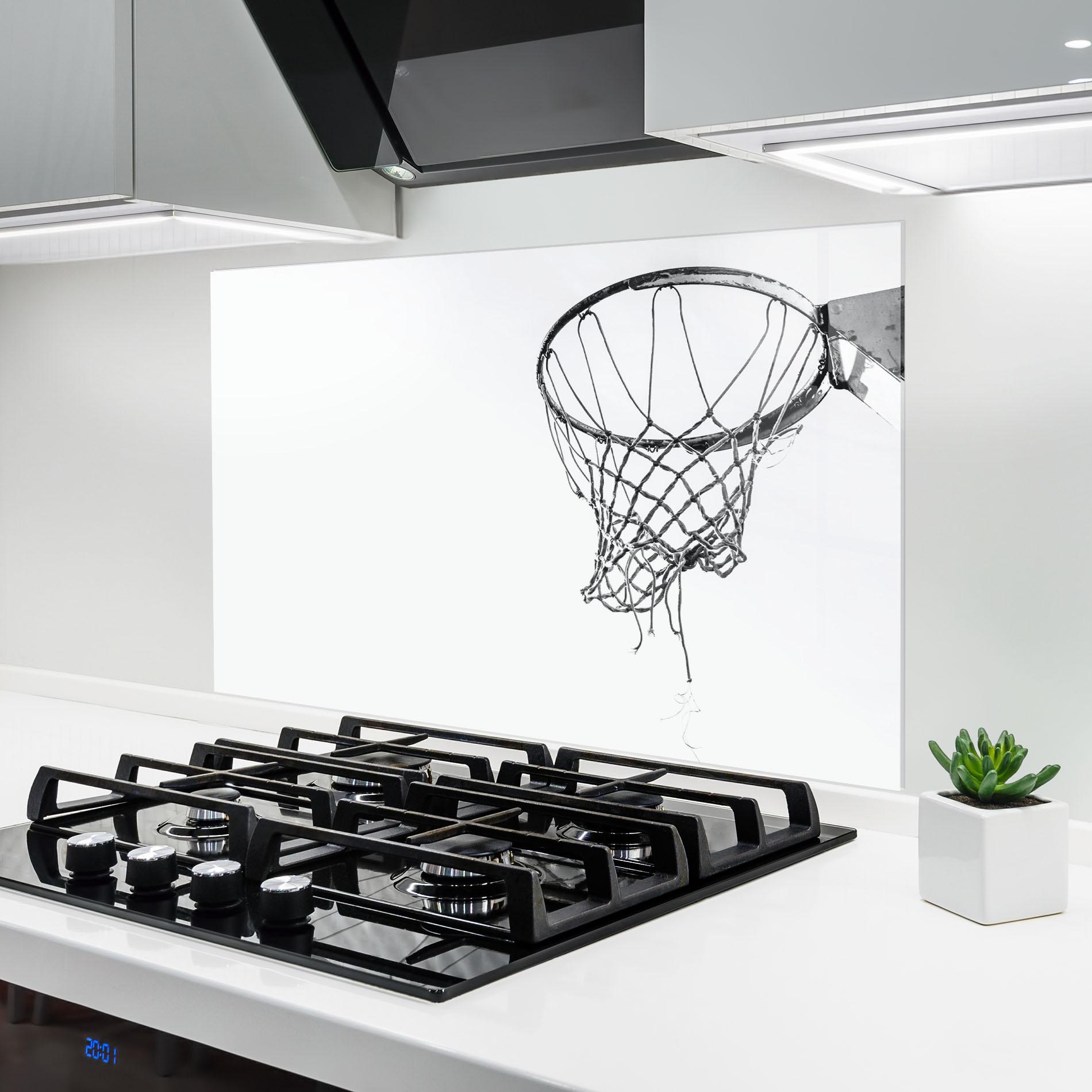 Panou Sticla Bucatarie Grey Basket Hoop mockup 6