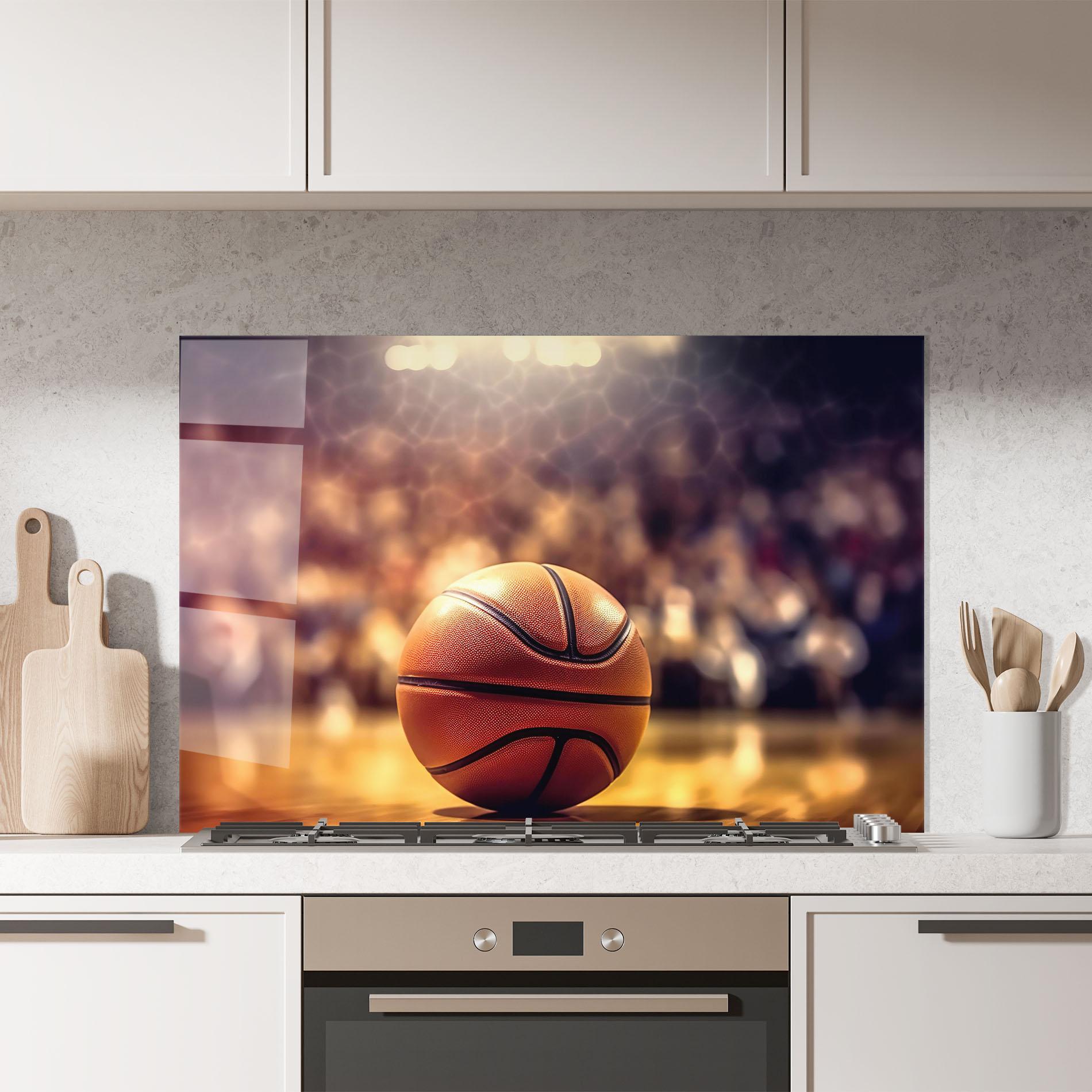 Panou Sticla Bucatarie Basketball Arena mockup 7