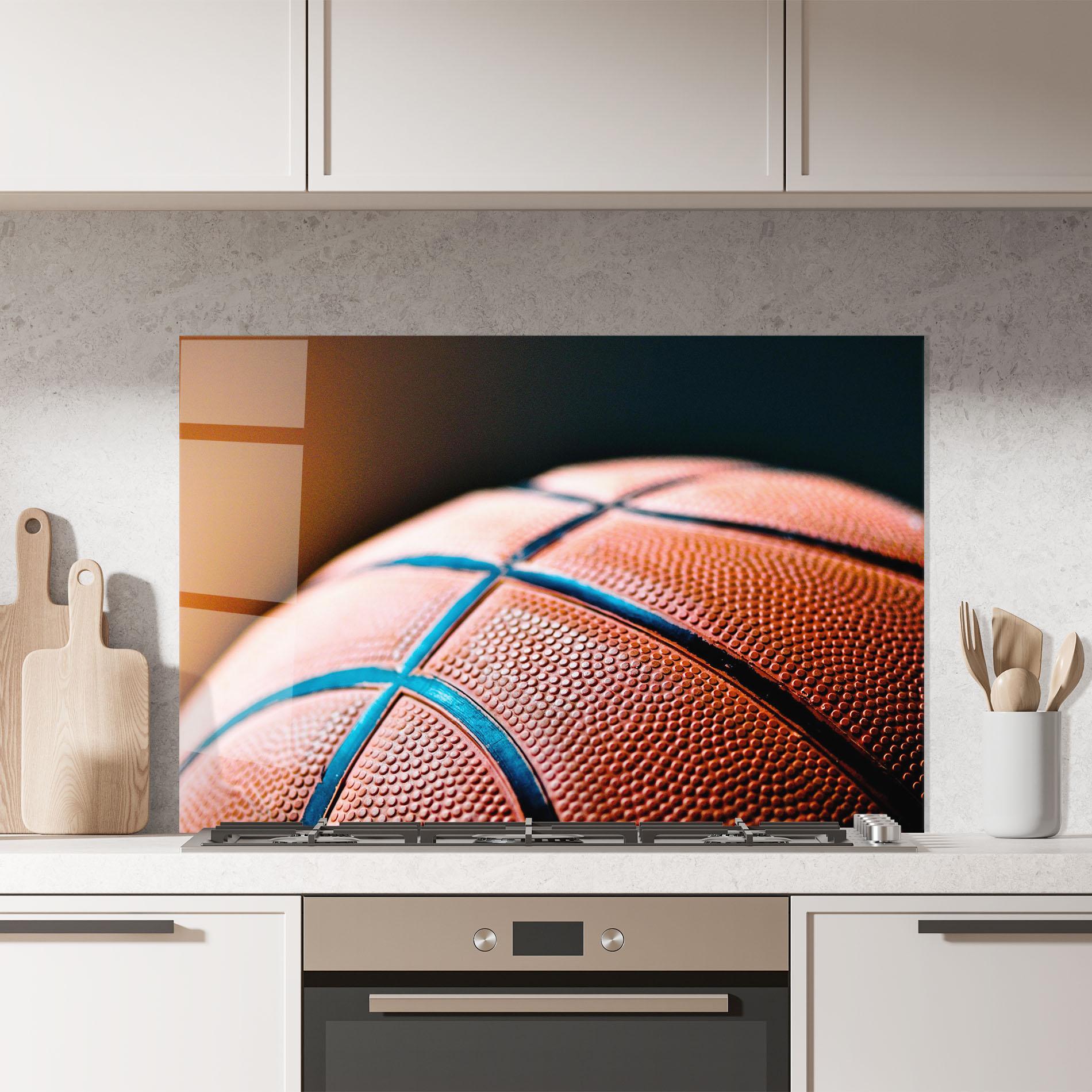 Panou Sticla Bucatarie Basketball In Light mockup 7