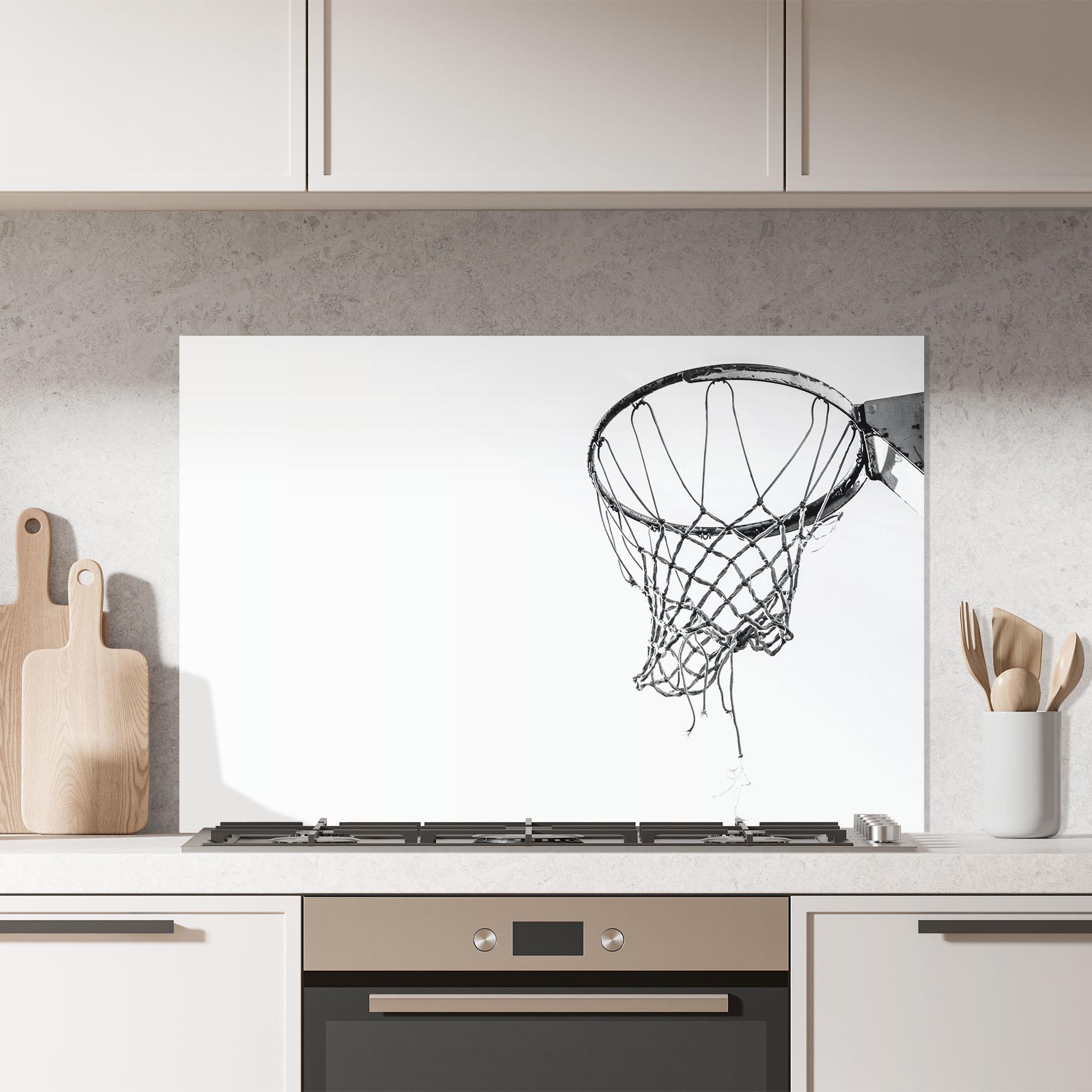 Panou Sticla Bucatarie Grey Basket Hoop mockup 7
