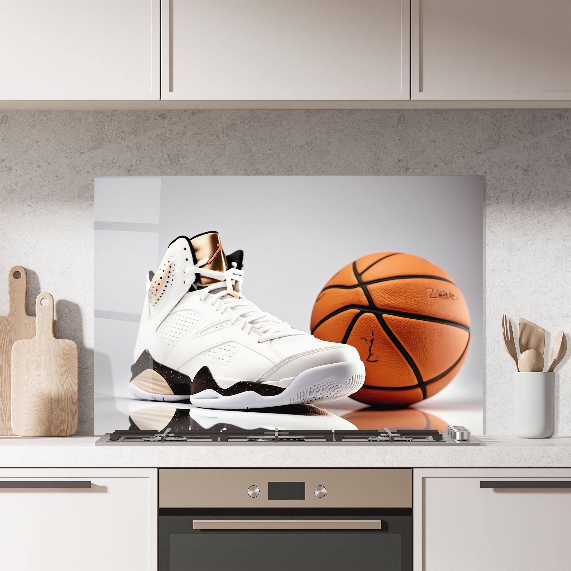 Panou Sticla Bucatarie Sport Shoes Basketball mockup 7