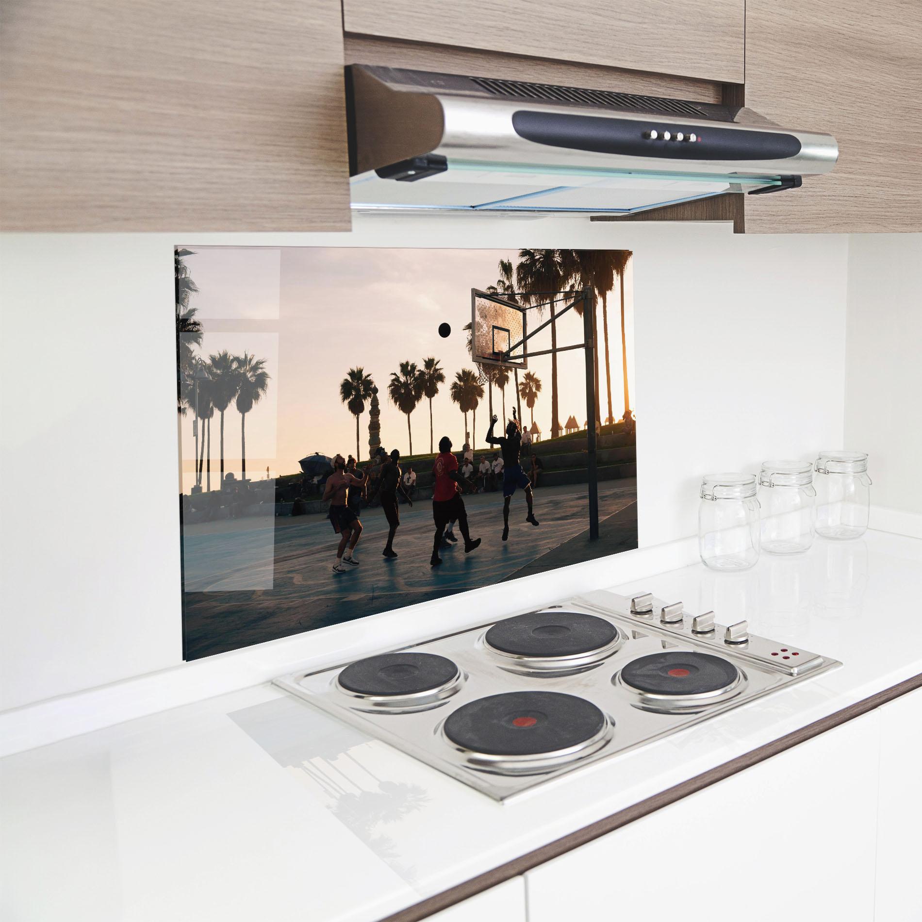 Panou Sticla Bucatarie Basketball Friends mockup 8