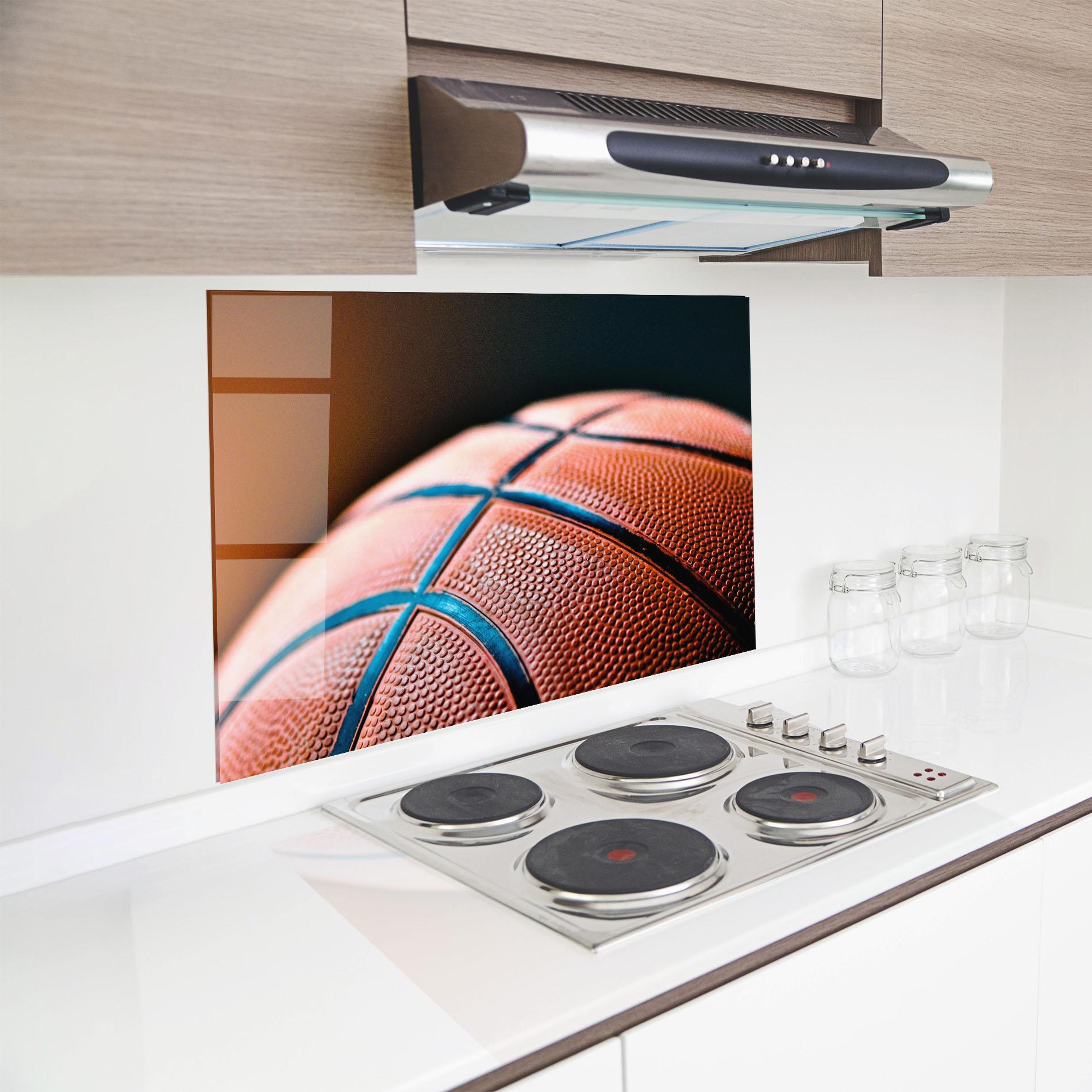 Panou Sticla Bucatarie Basketball In Light mockup 8