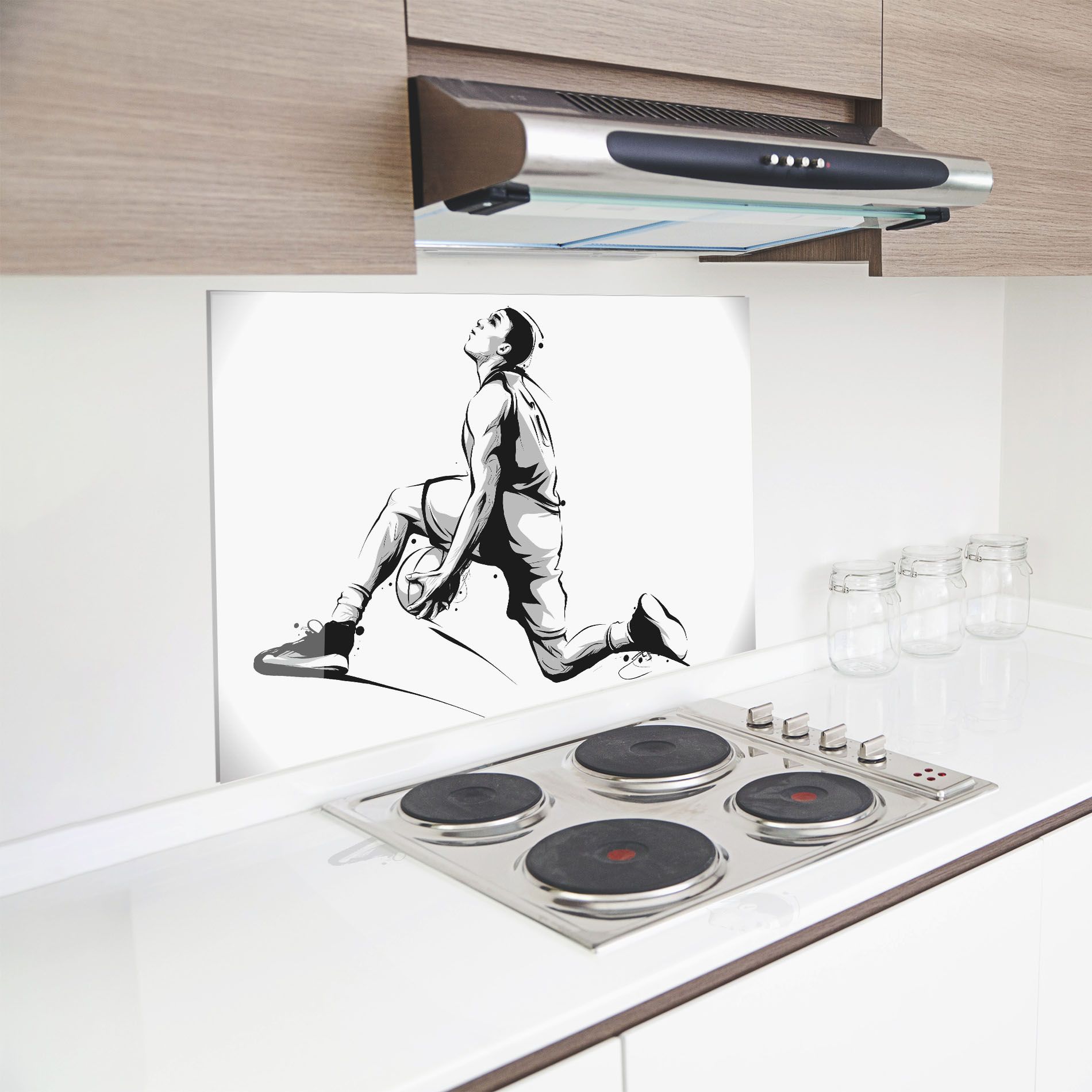 Basketball Player Jump mockup 8