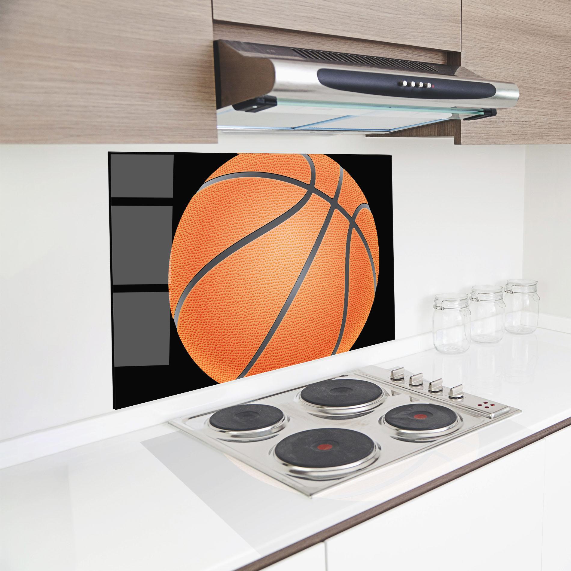 Panou Sticla Bucatarie Close Up Basketball mockup 8
