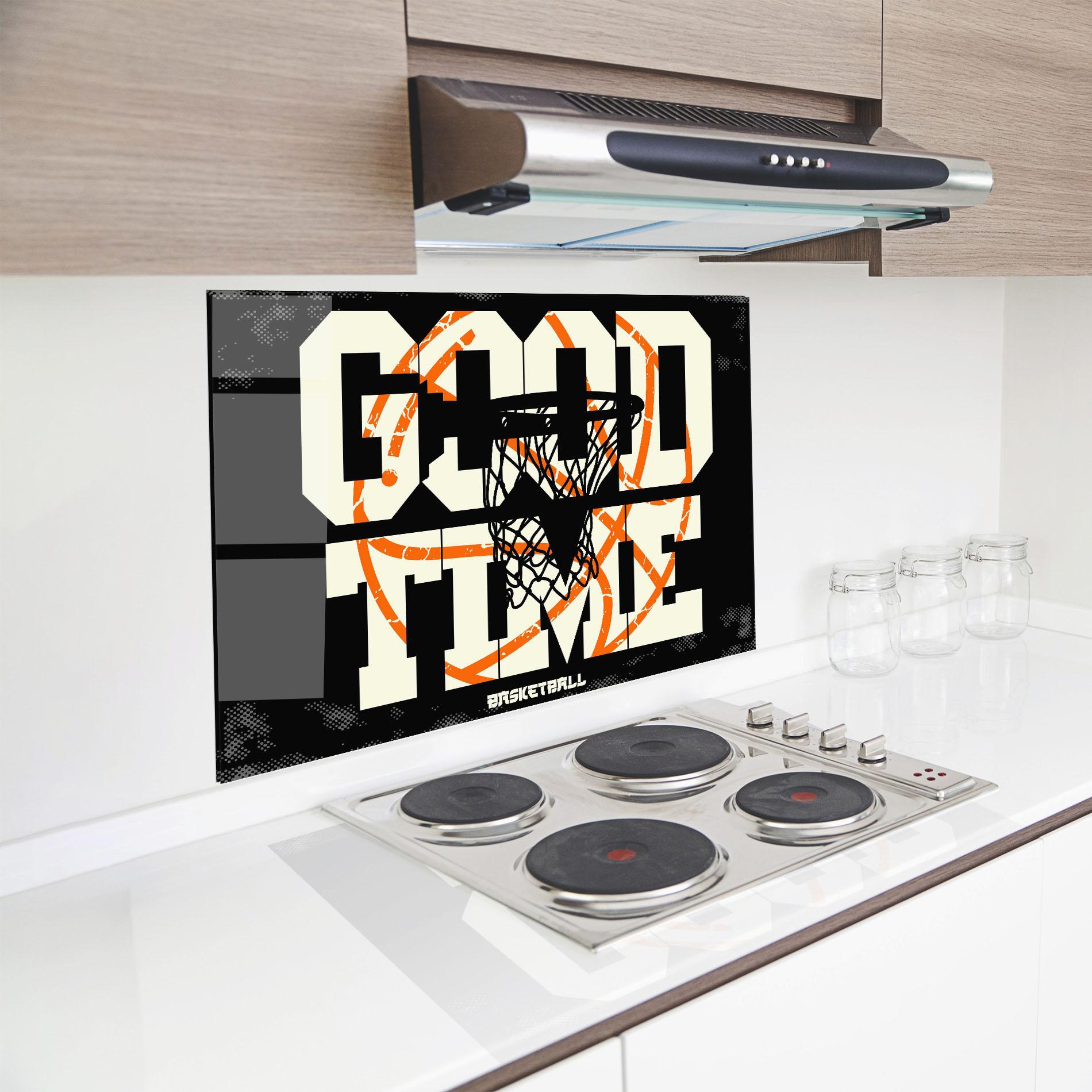 Panou Sticla Bucatarie Good Time Basket mockup 8
