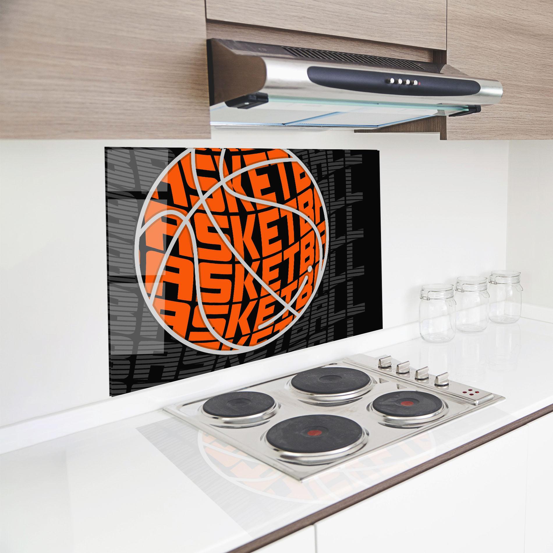 Panou Sticla Bucatarie Grey Orange Basket mockup 8