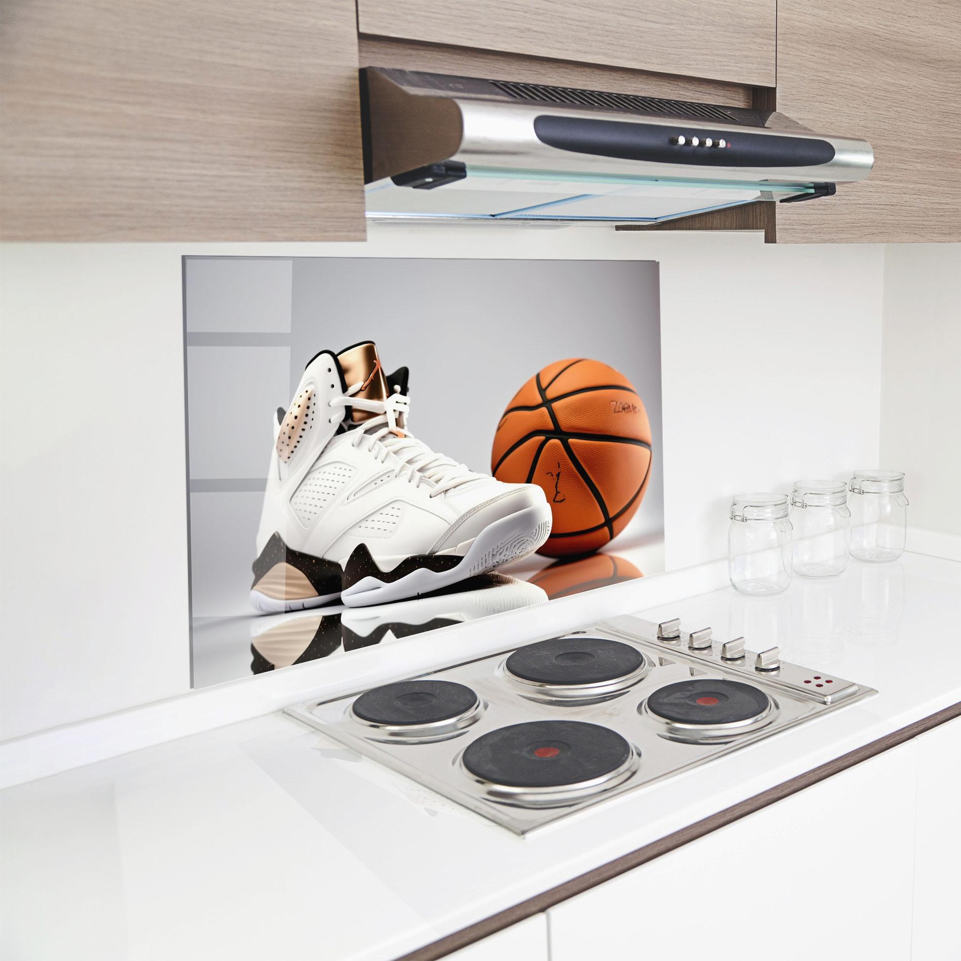 Panou Sticla Bucatarie Sport Shoes Basketball mockup 8