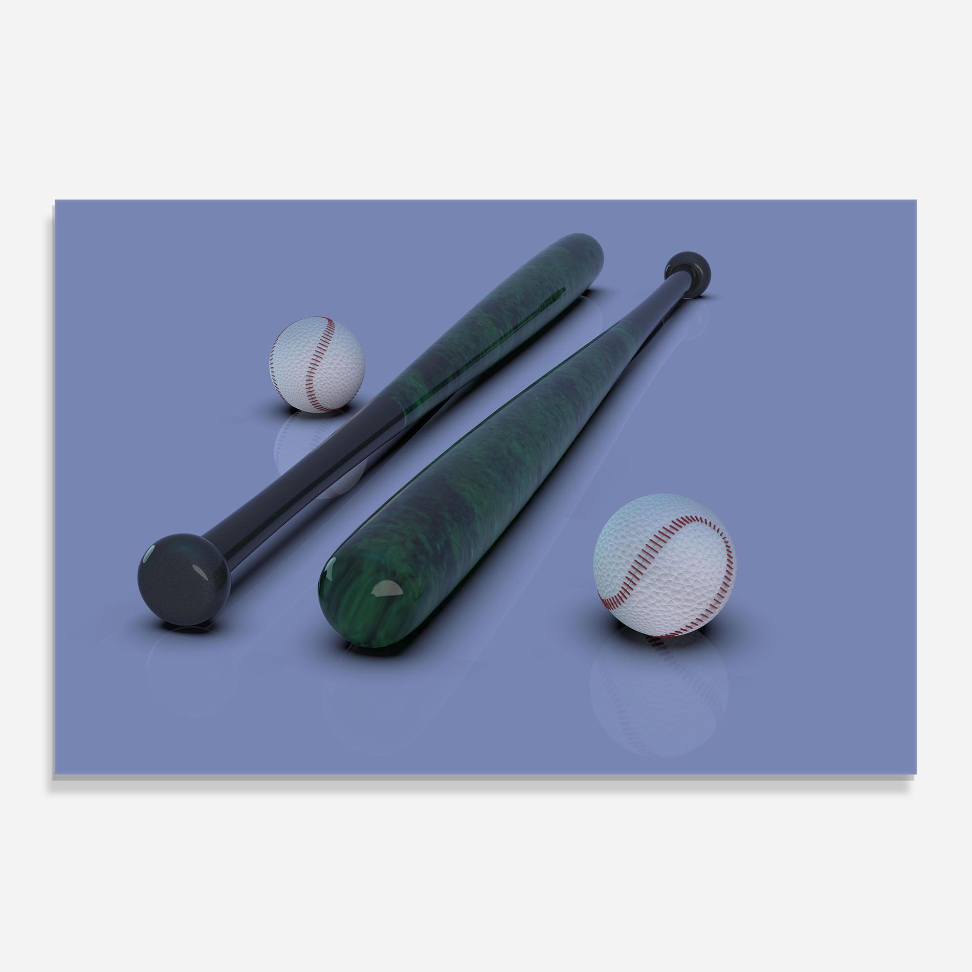 Baseball Ball On Purple mockup 0