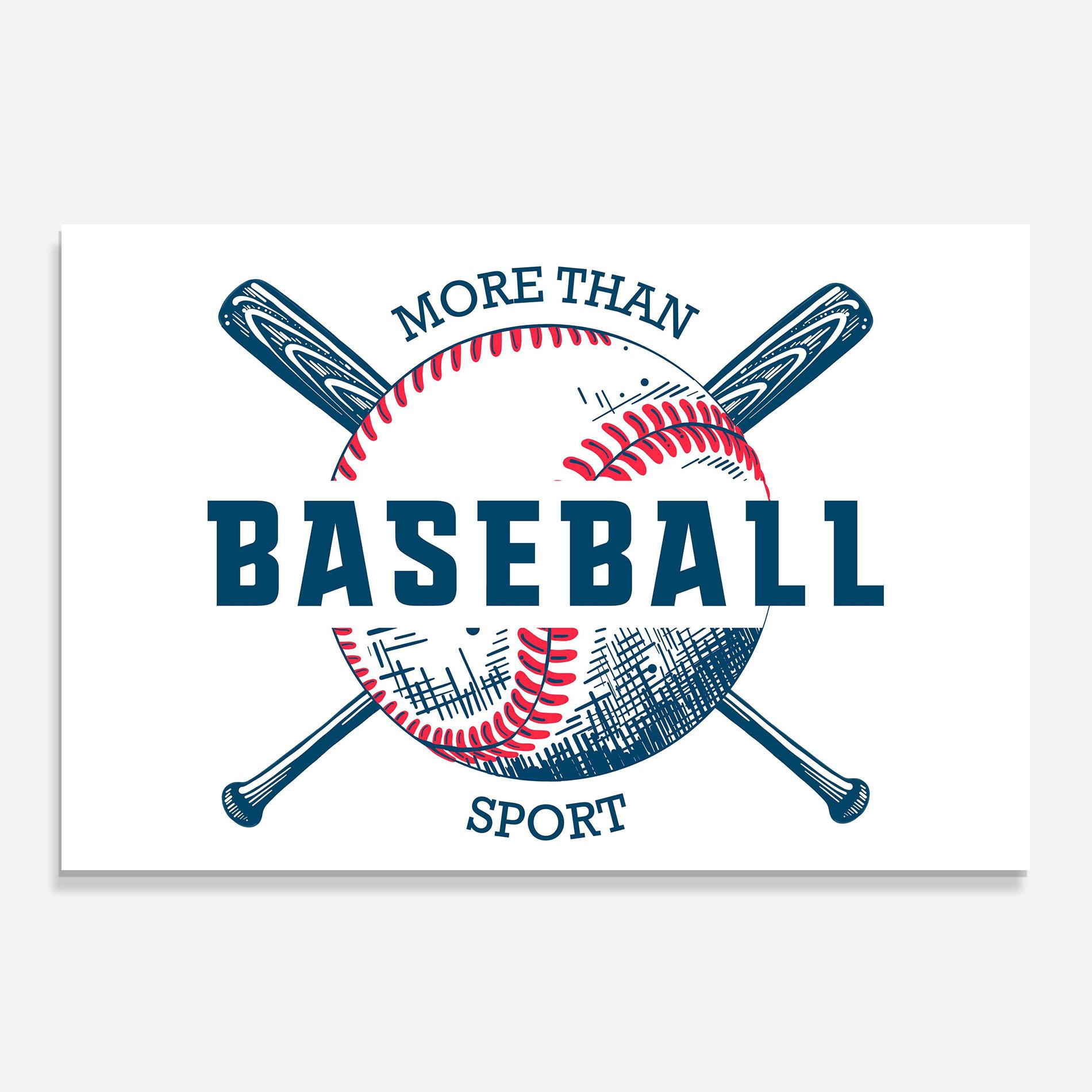Panou Sticla Bucatarie Baseball Sport mockup 0