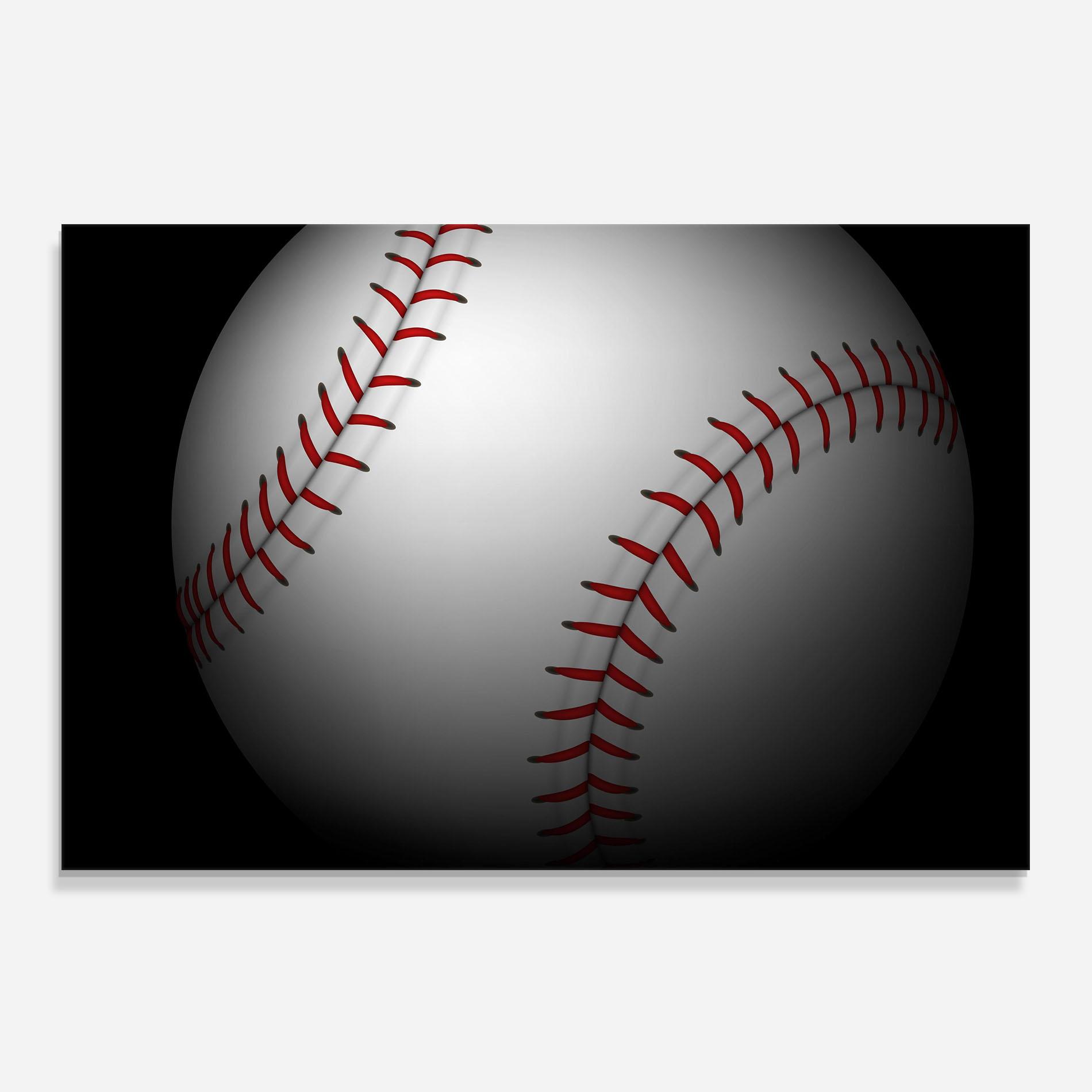Panou Sticla Bucatarie Close Up Baseball mockup 0