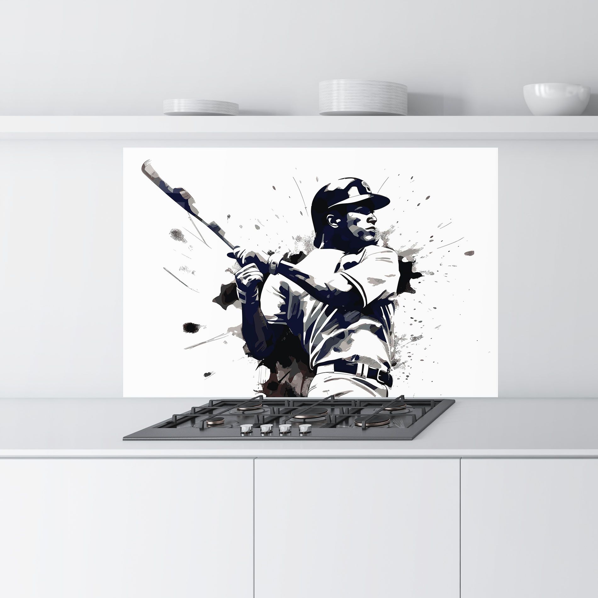 Baseball Grey Art mockup 9