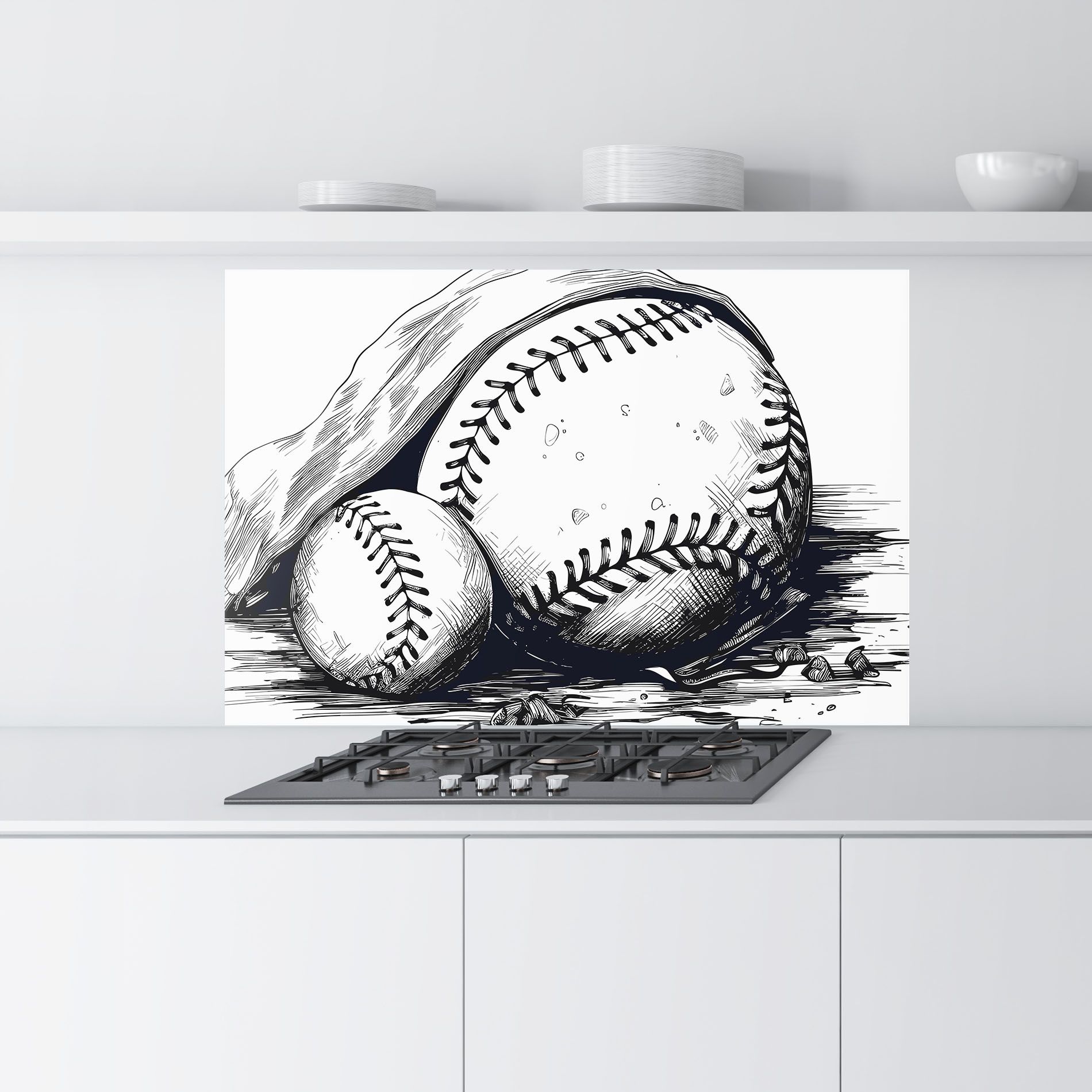Baseball Grey Line mockup 9