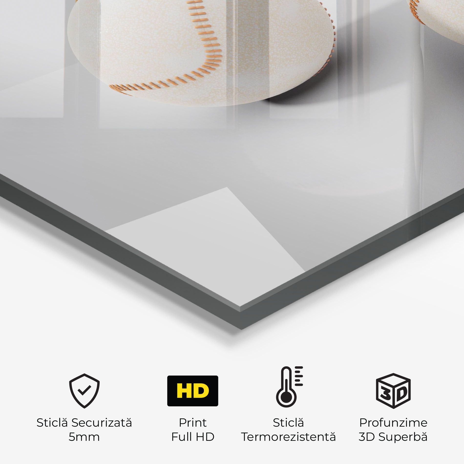 Baseball Ball On White mockup 2