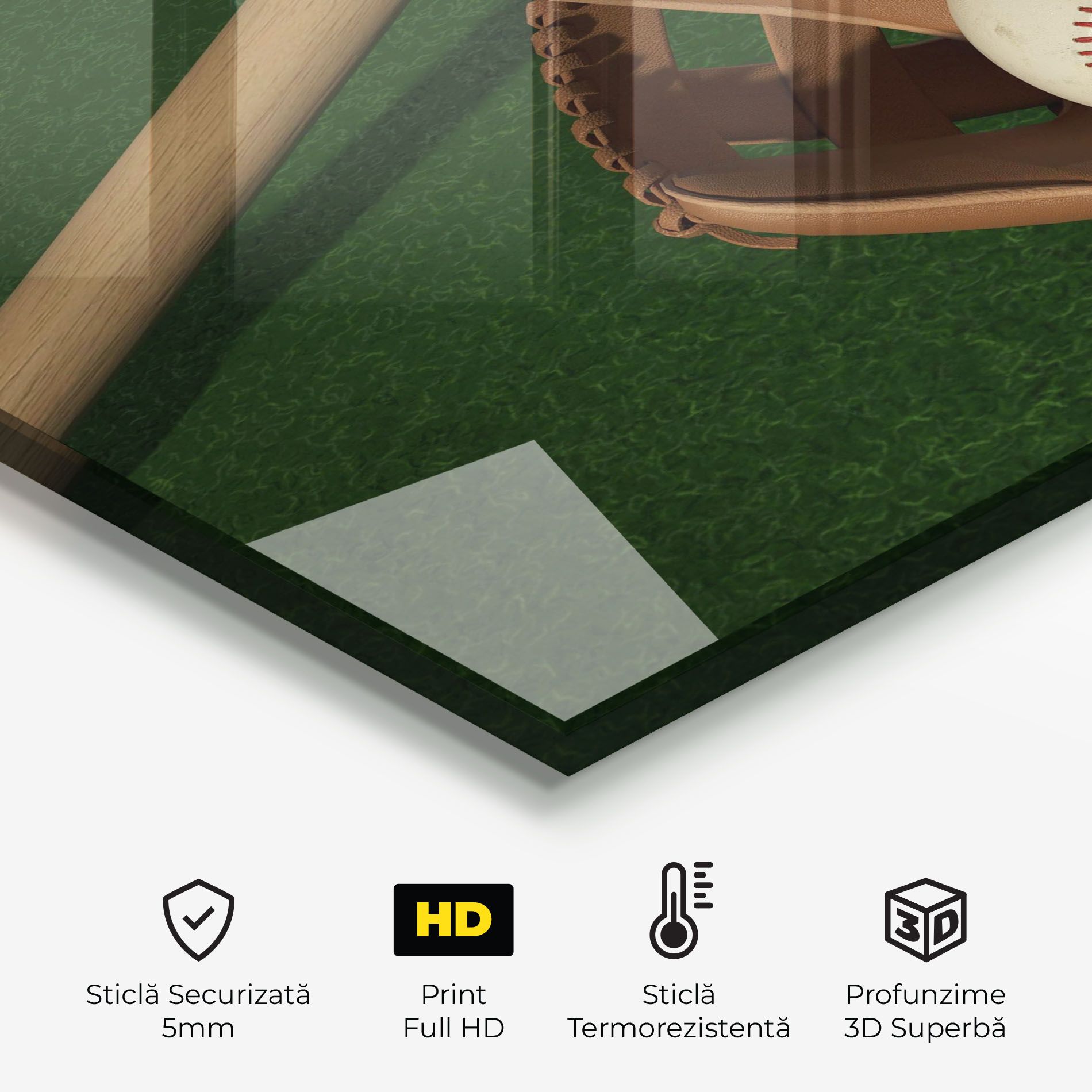 Baseball Glove On Green mockup 2