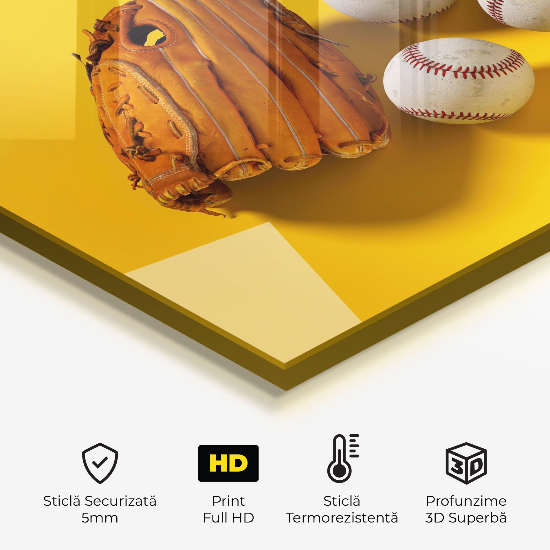 Baseball Set On Yellow mockup 2