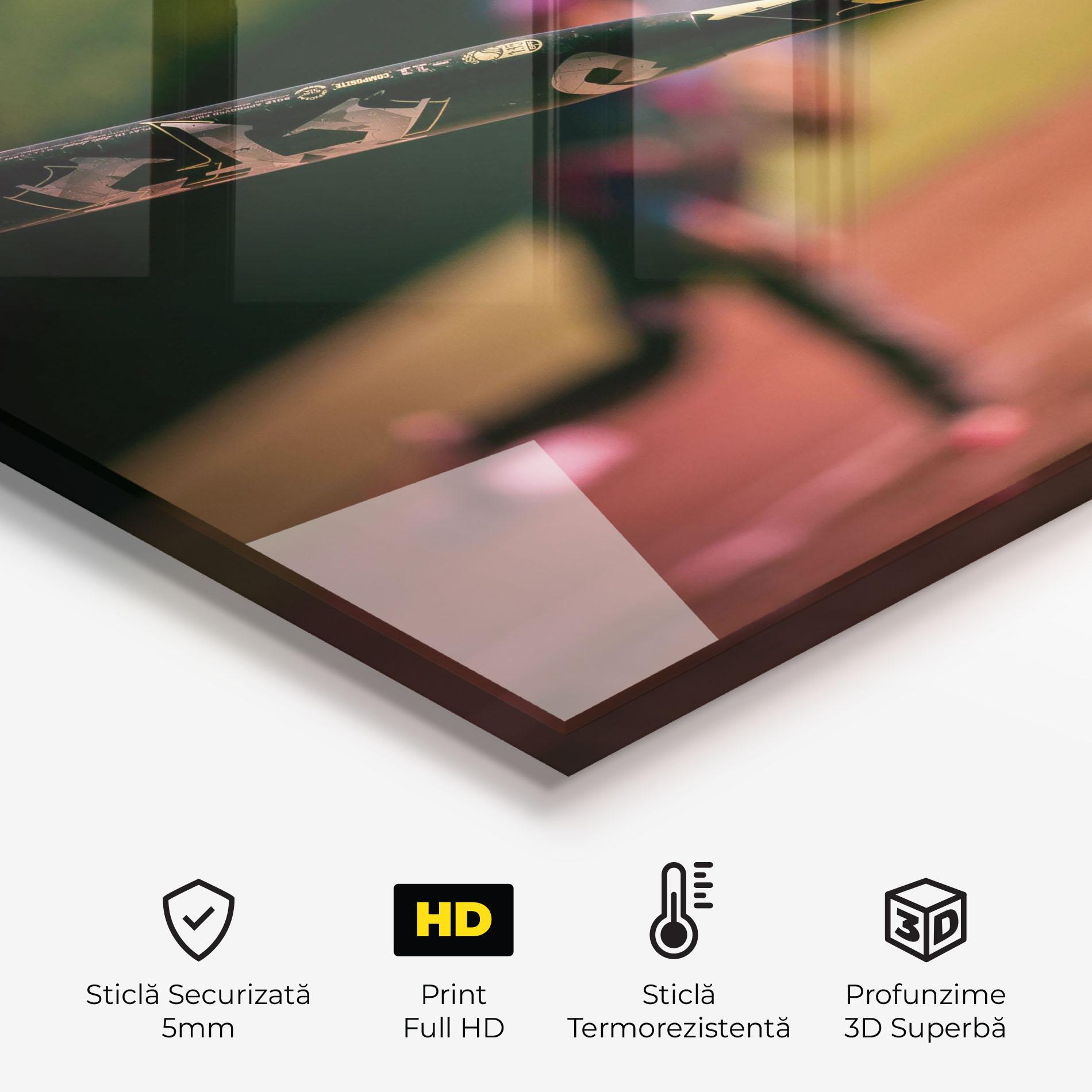 Panou Sticla Bucatarie Child Playing Baseball mockup 2