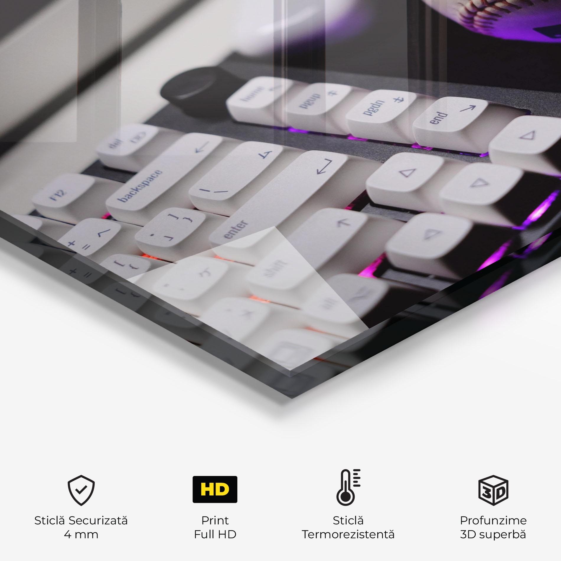 Panou Sticla Bucatarie Baseball Ball Gaming mockup 2