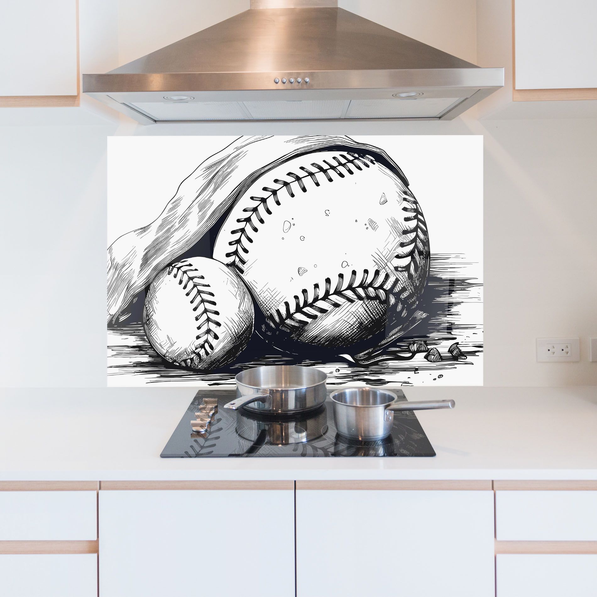 Baseball Grey Line mockup 5