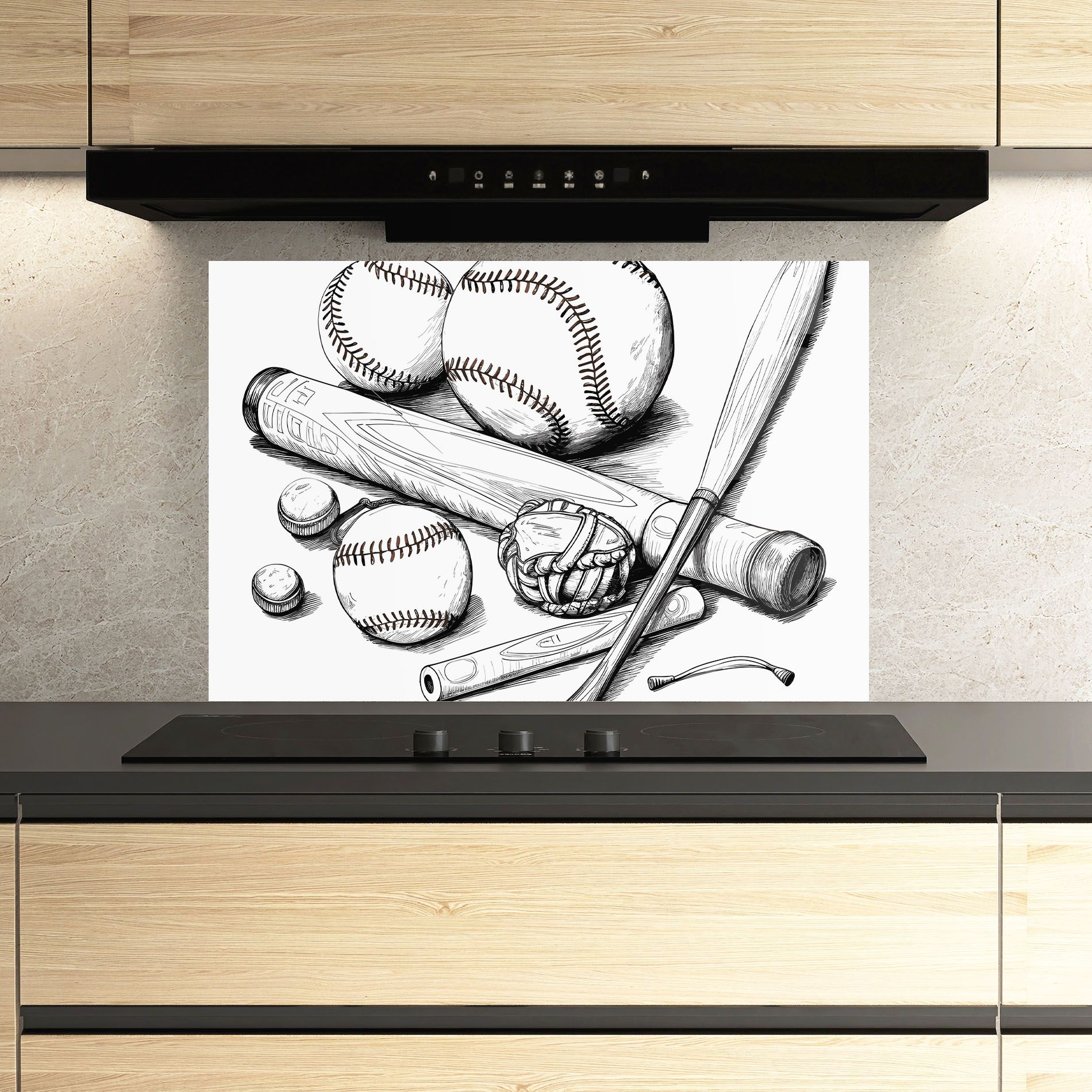 Baseball Balls Line mockup 3