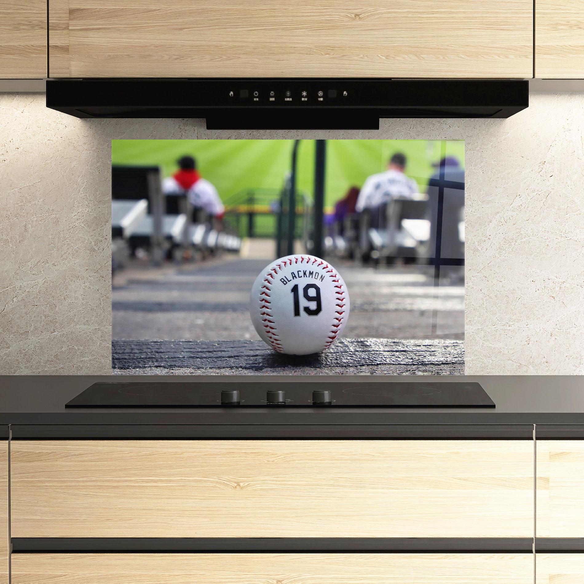 Panou Sticla Bucatarie Baseball Nr 19 mockup 3