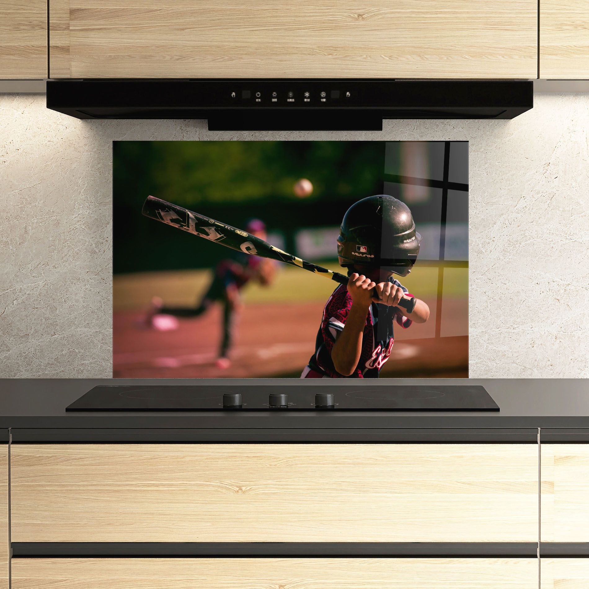 Child Playing Baseball mockup 3