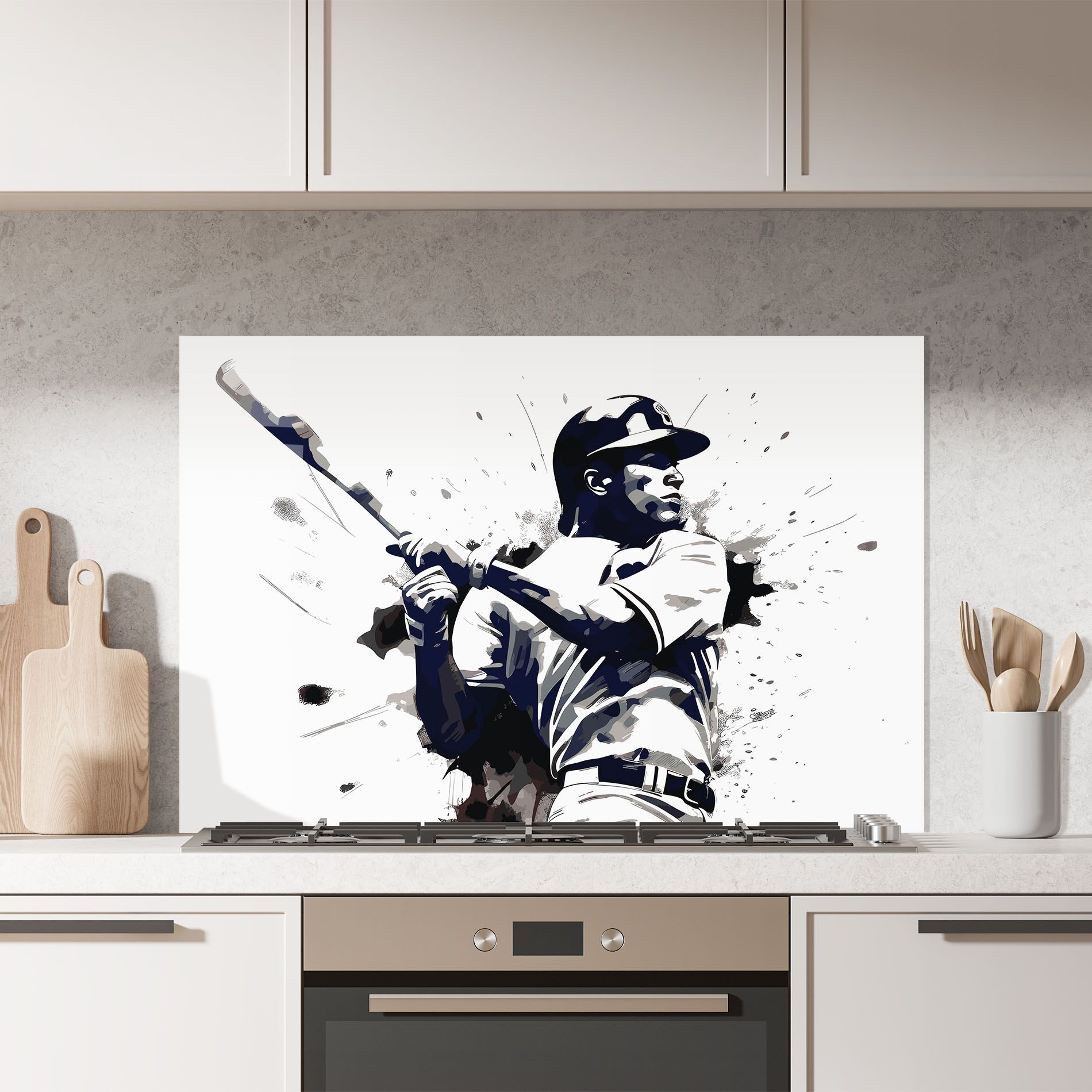 Baseball Grey Art mockup 7