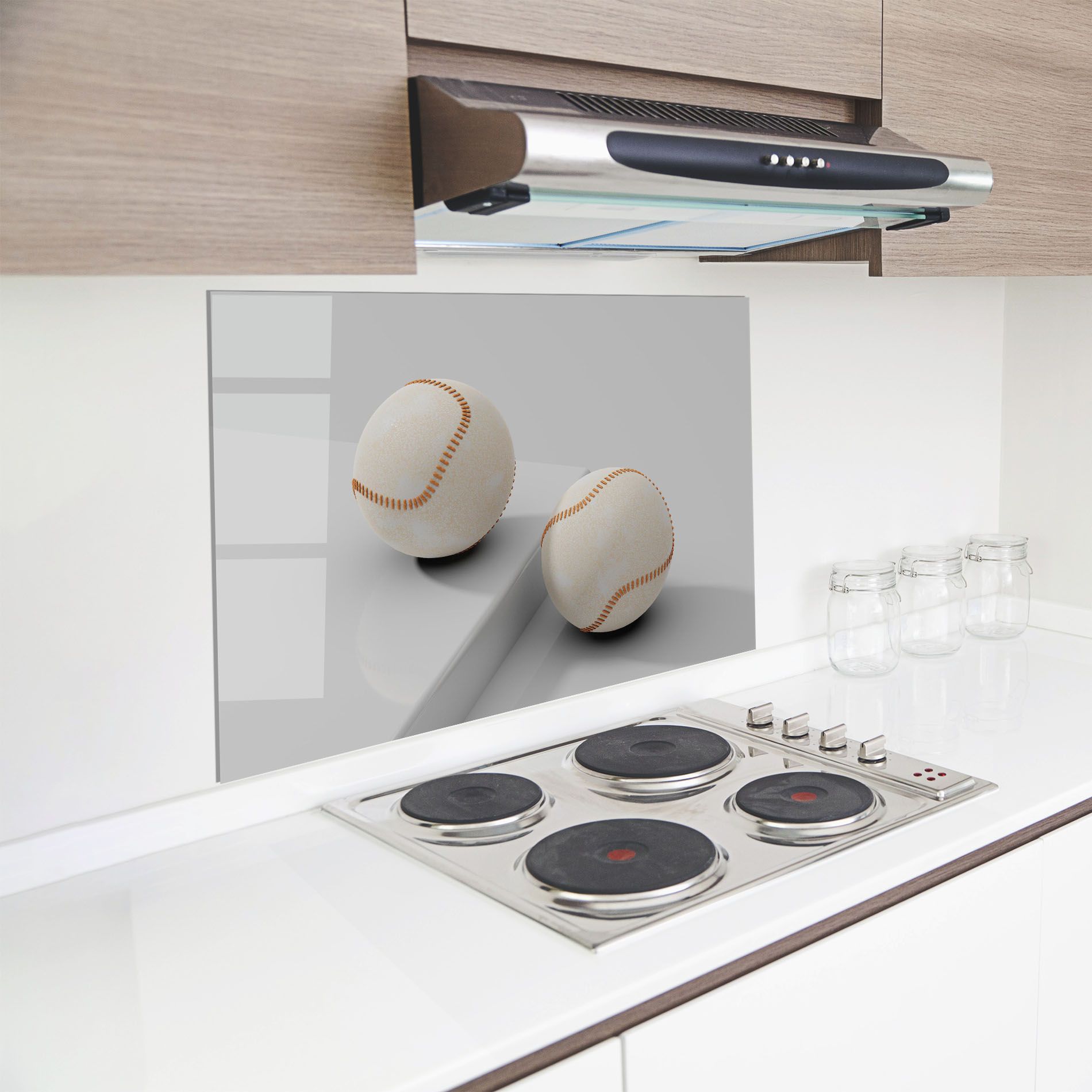 Baseball Ball On White mockup 8