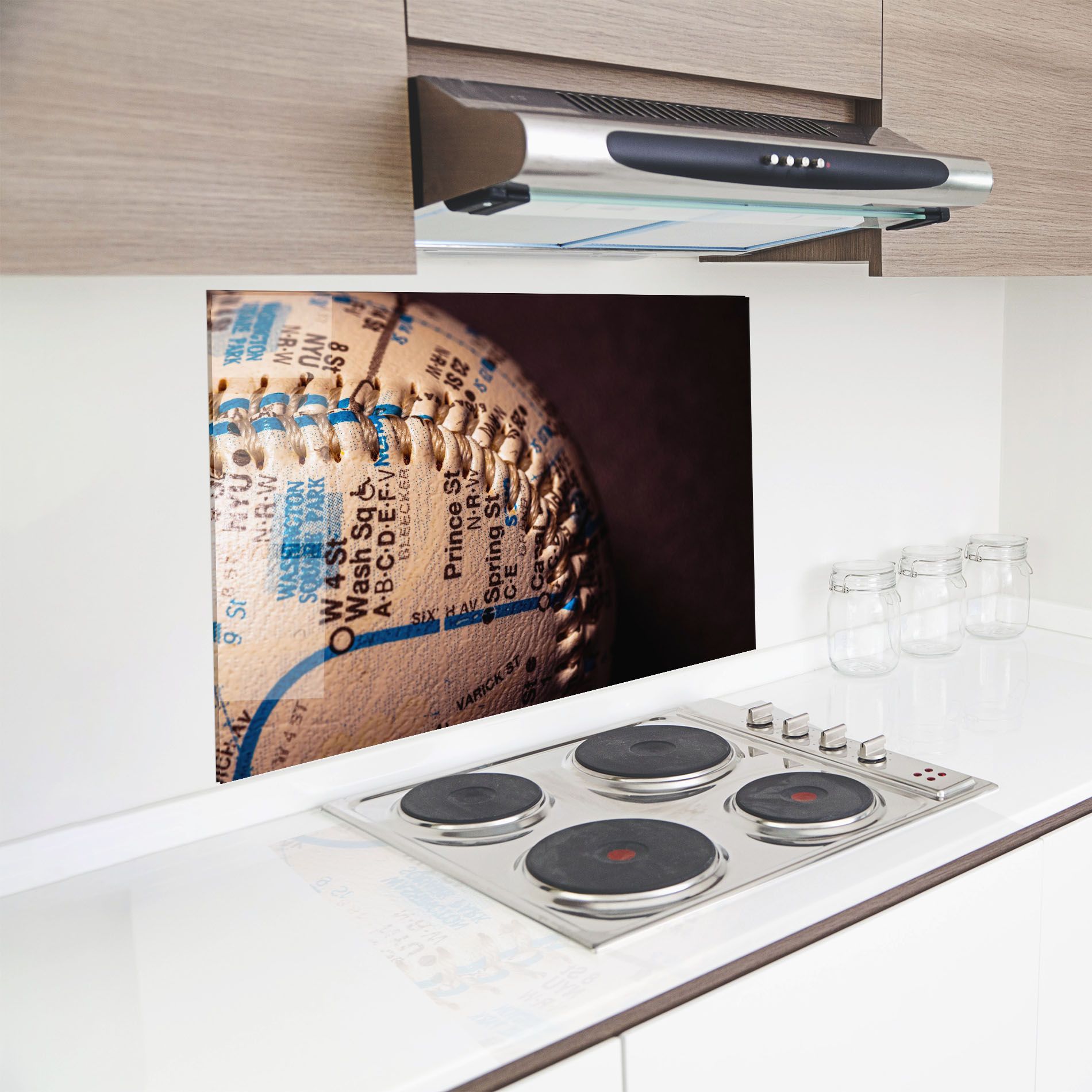 Blue Text Baseball Ball mockup 8