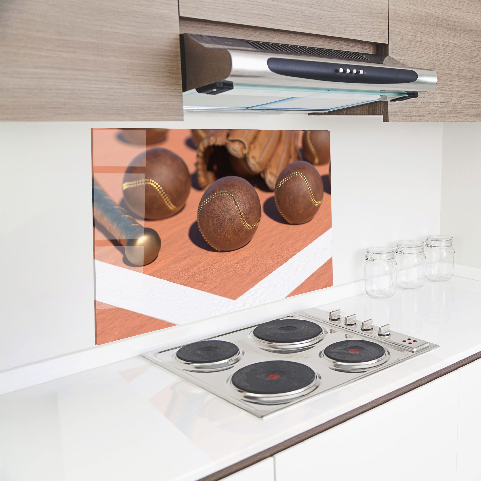 Brown Baseball Ball mockup 8