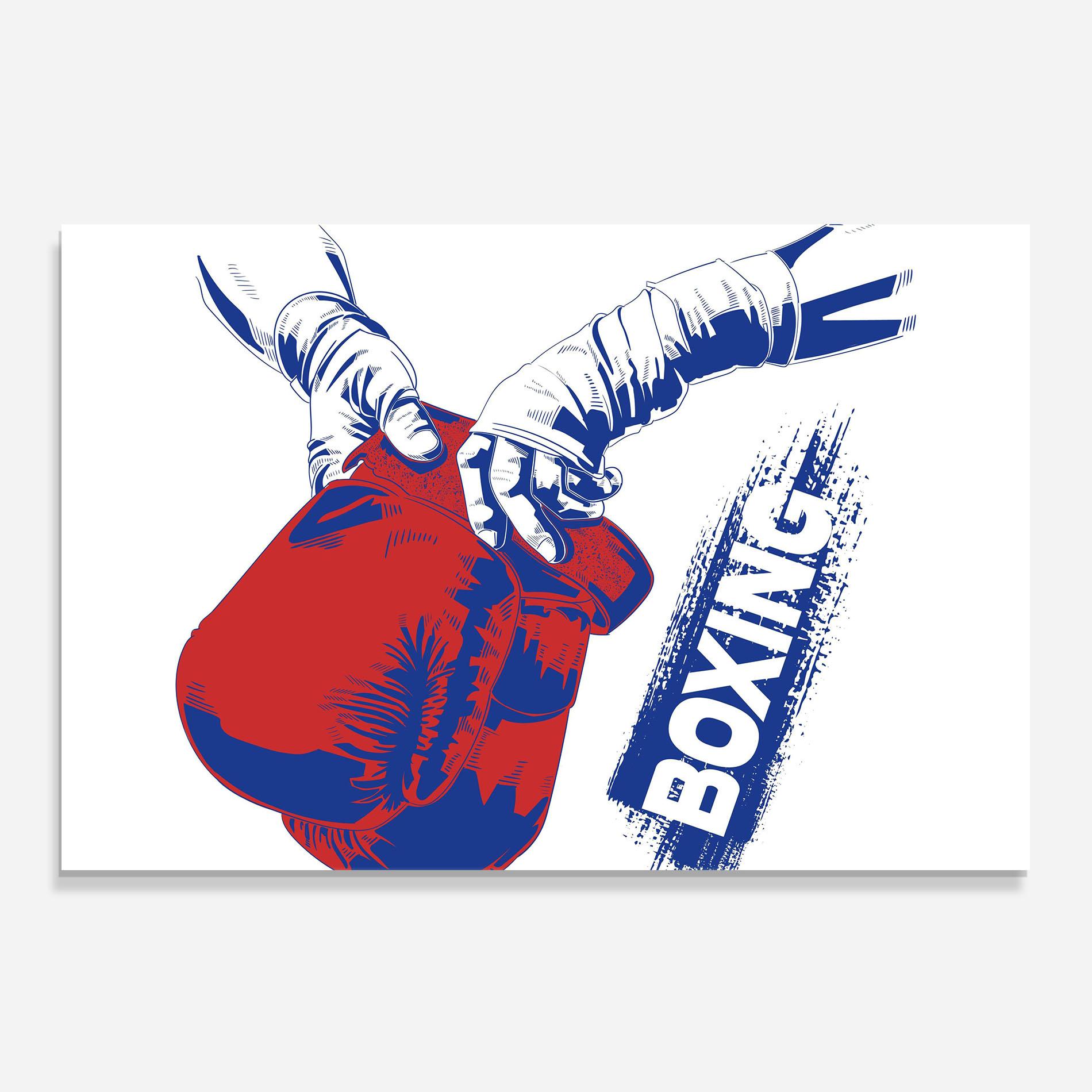 Panou Sticla Bucatarie Boxing Blue mockup 0