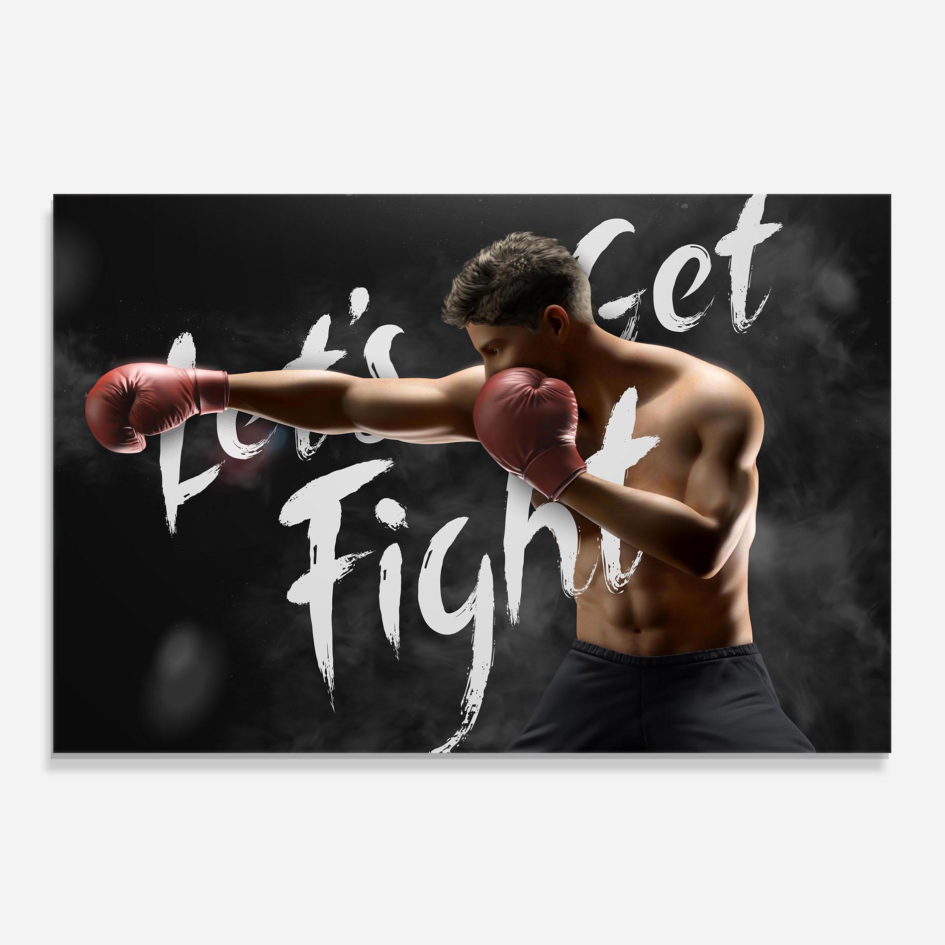 Panou Sticla Bucatarie Lets Get Fight mockup 0