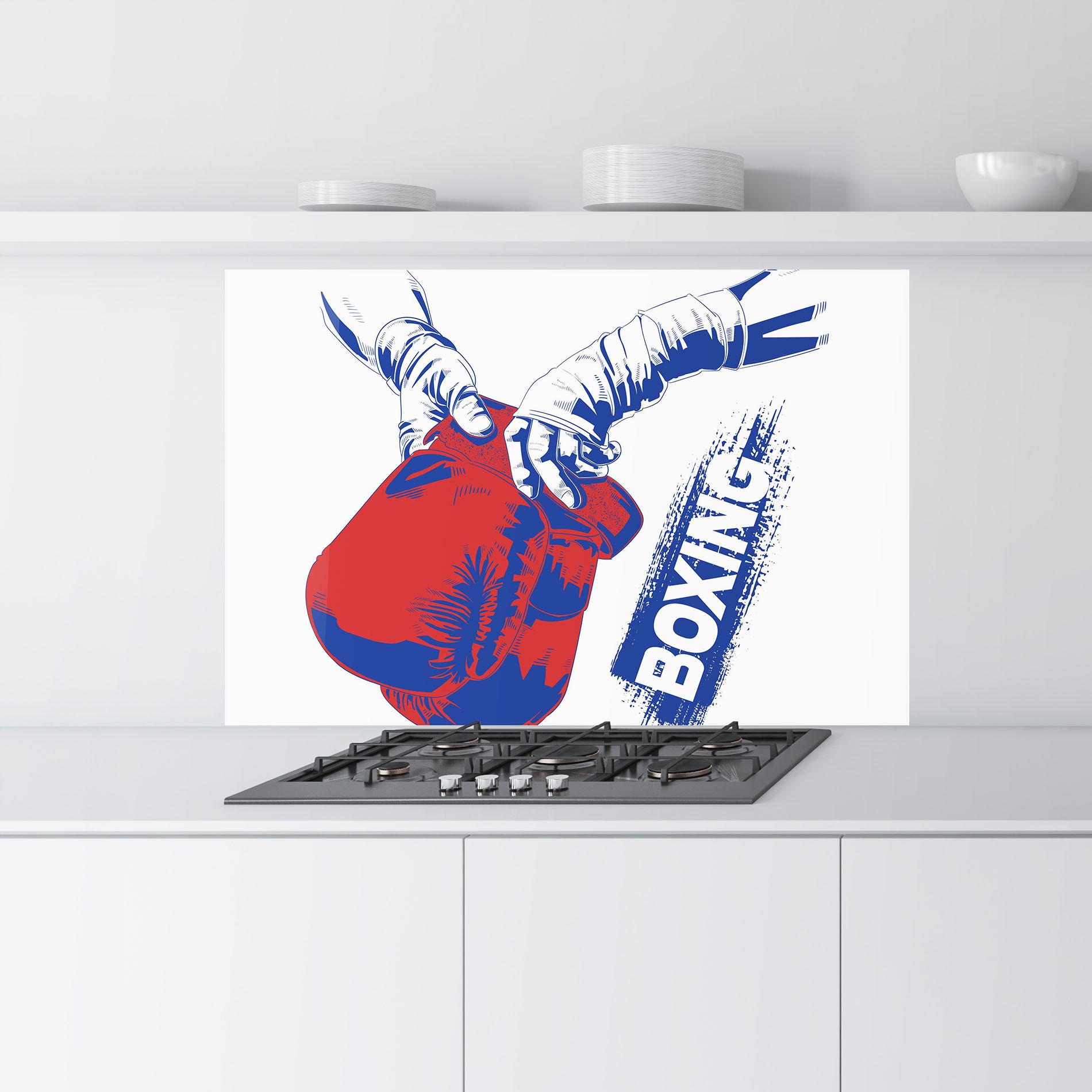Panou Sticla Bucatarie Boxing Blue mockup 9
