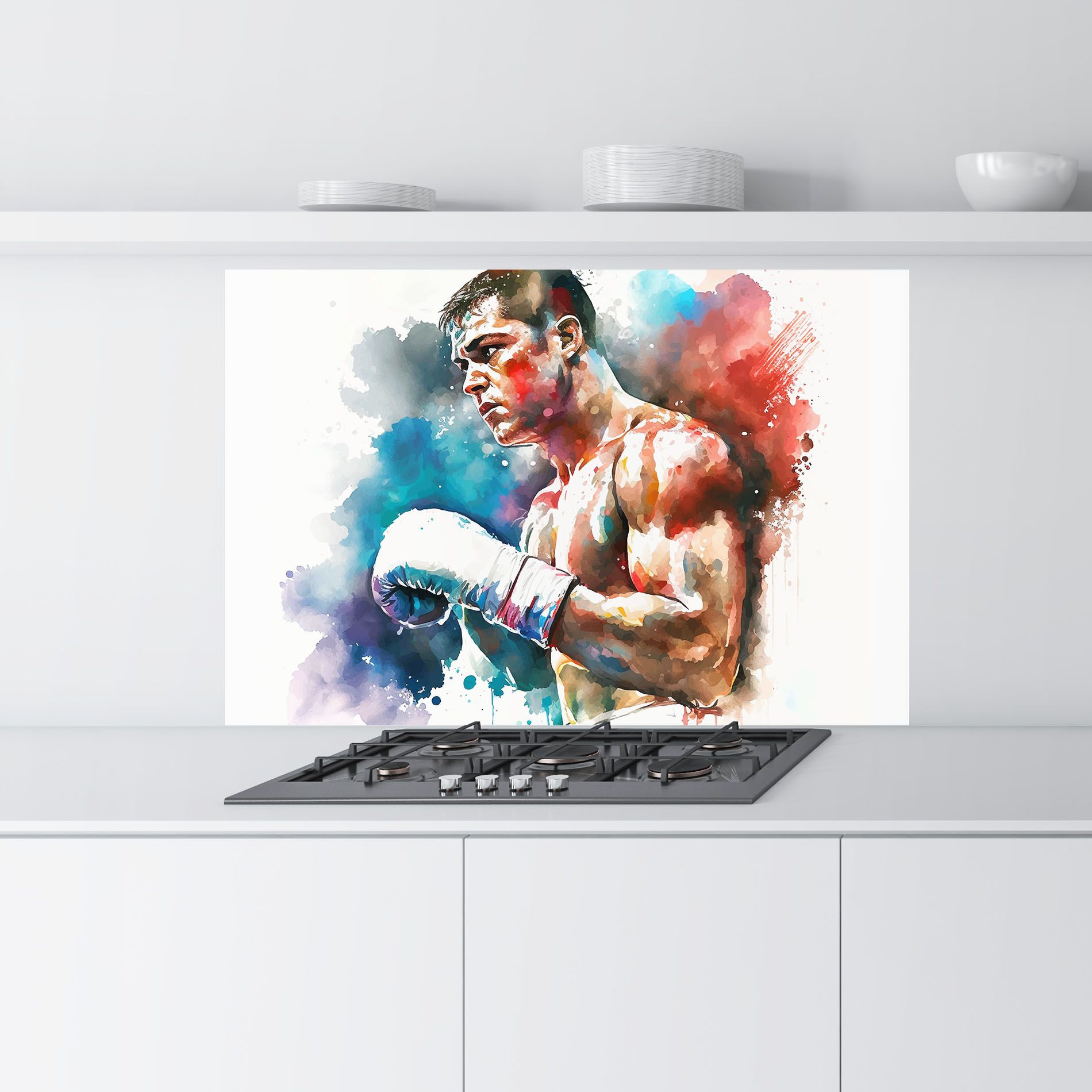 Boxing Red Blue mockup 9