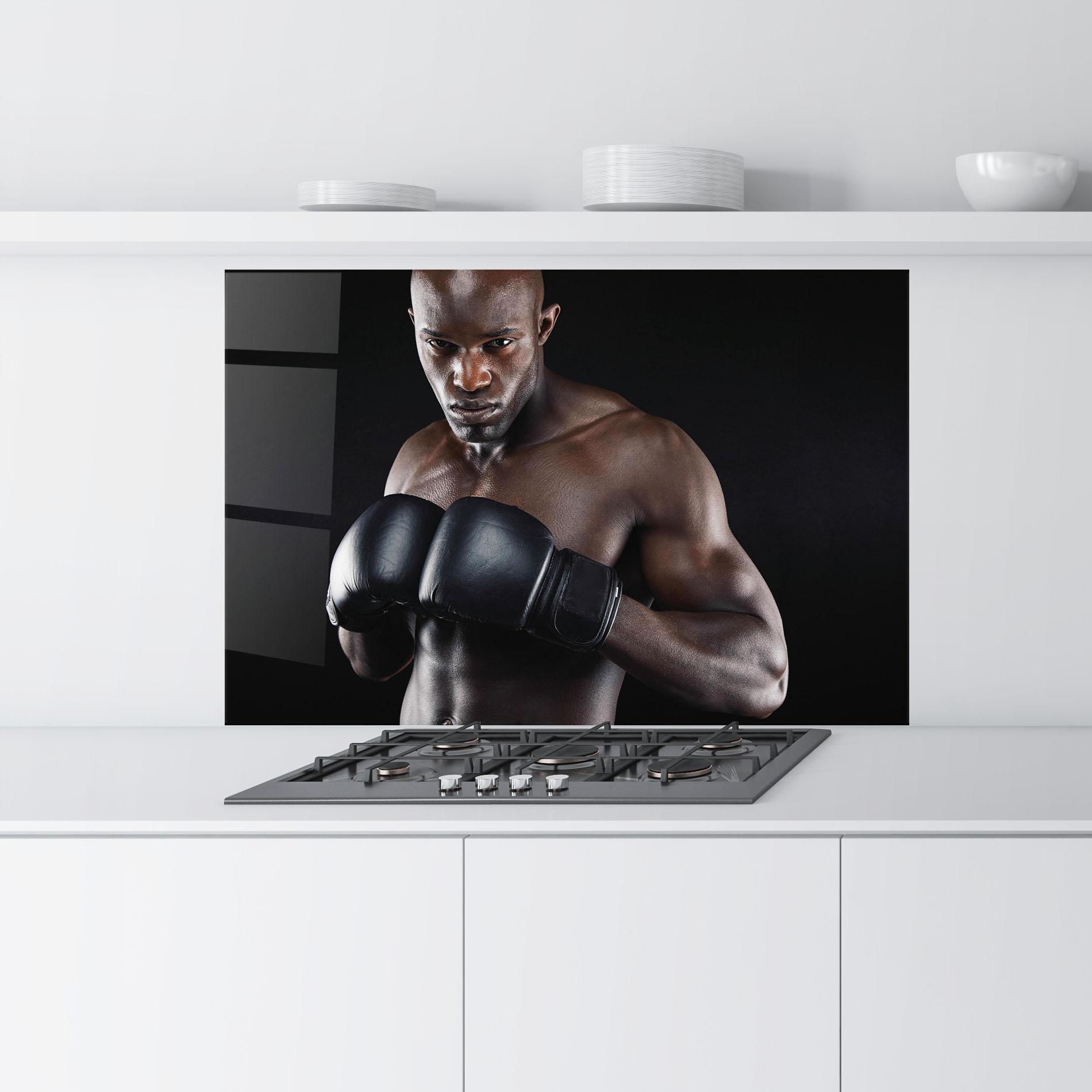 Panou Sticla Bucatarie Powerful Fighter mockup 9