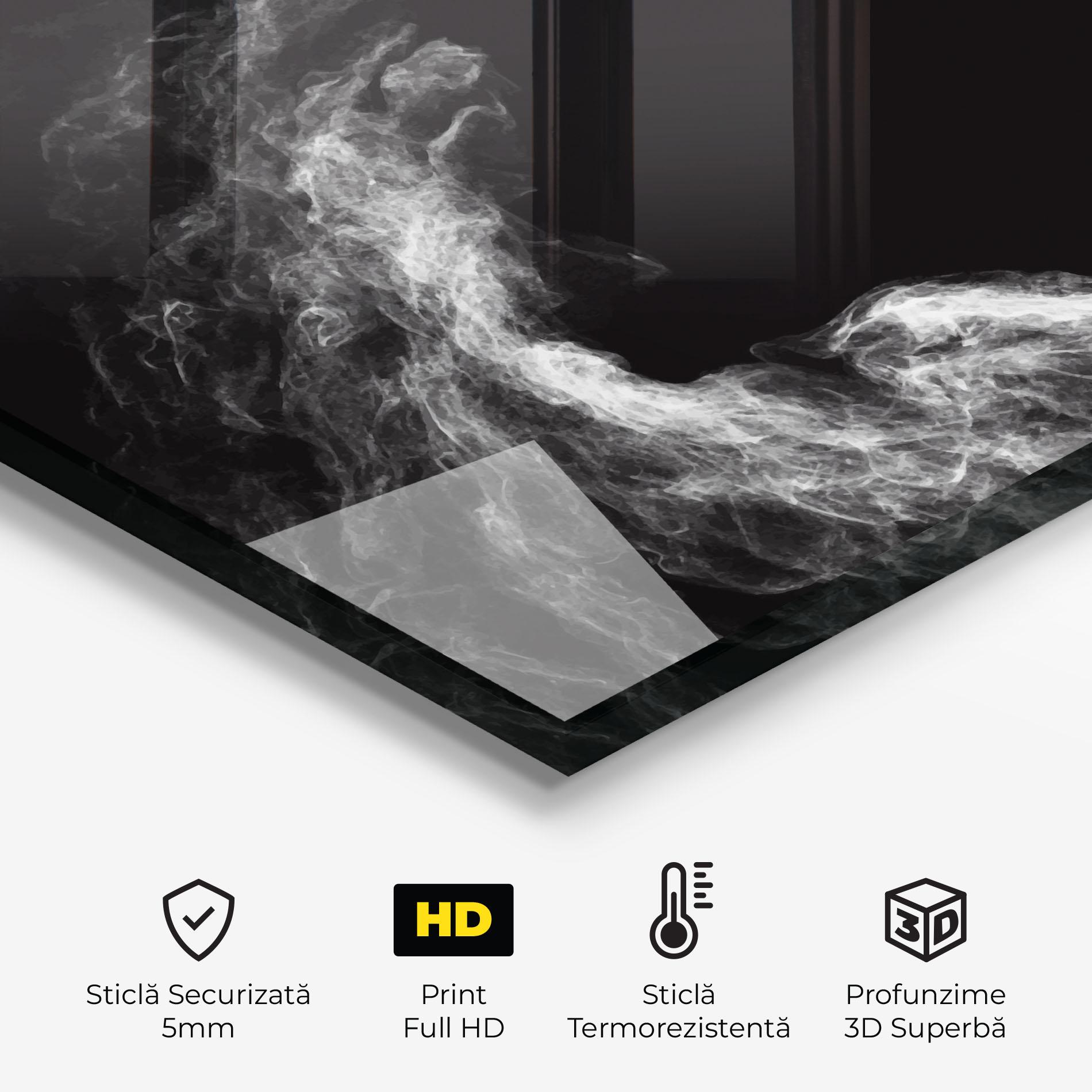 Panou Sticla Bucatarie Box White Smoke mockup 2