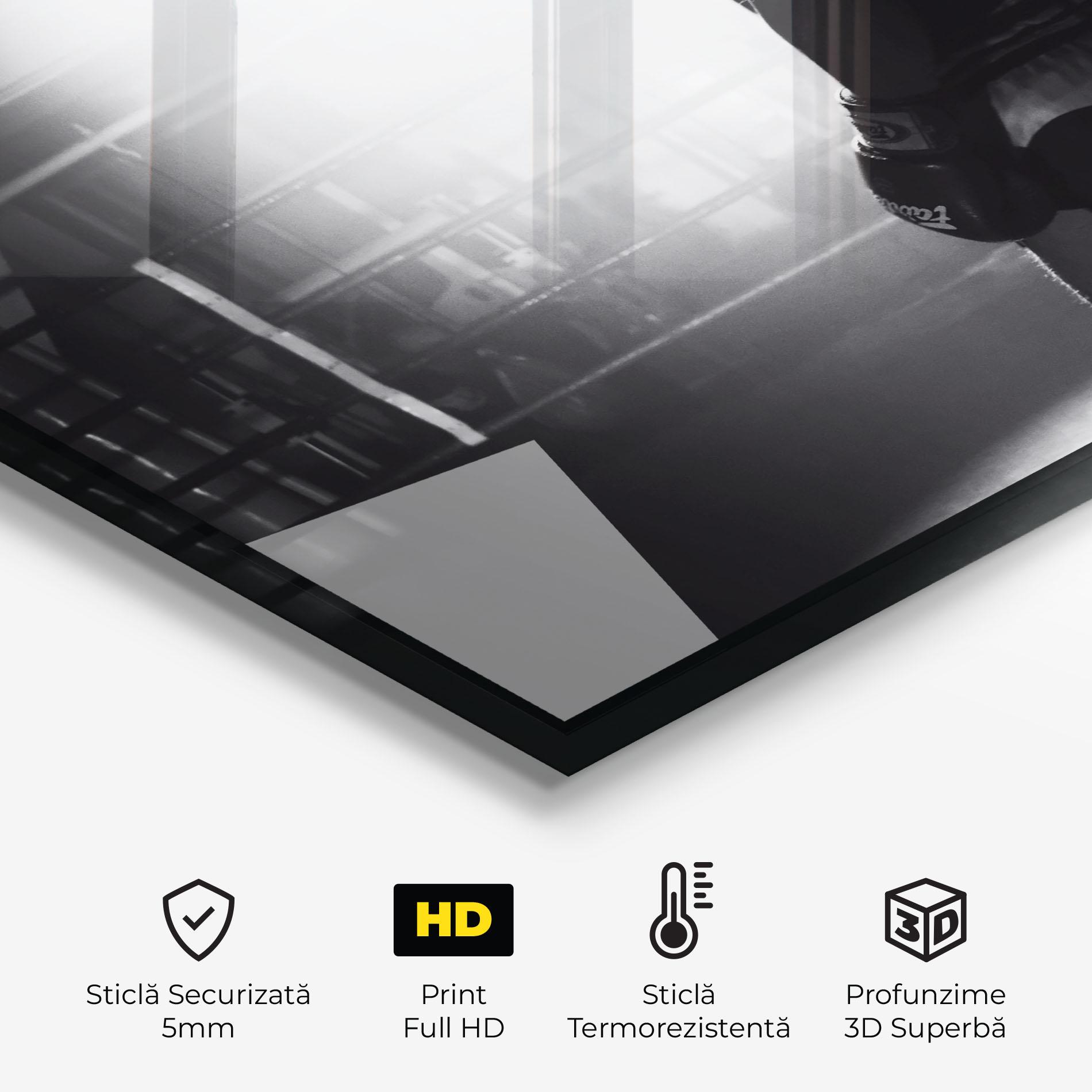 Panou Sticla Bucatarie Boxer Shilouette mockup 2