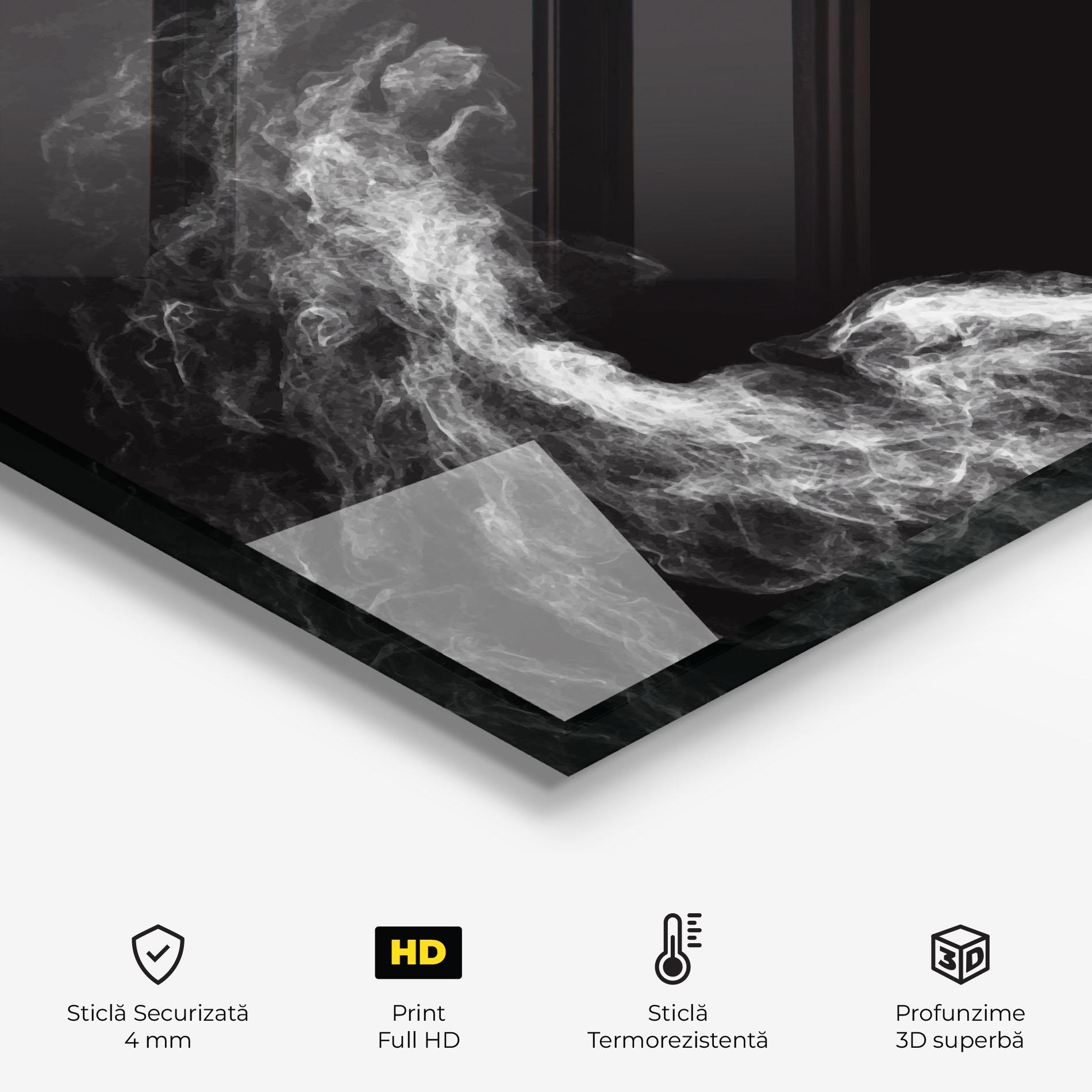 Panou Sticla Bucatarie Box White Smoke mockup 2