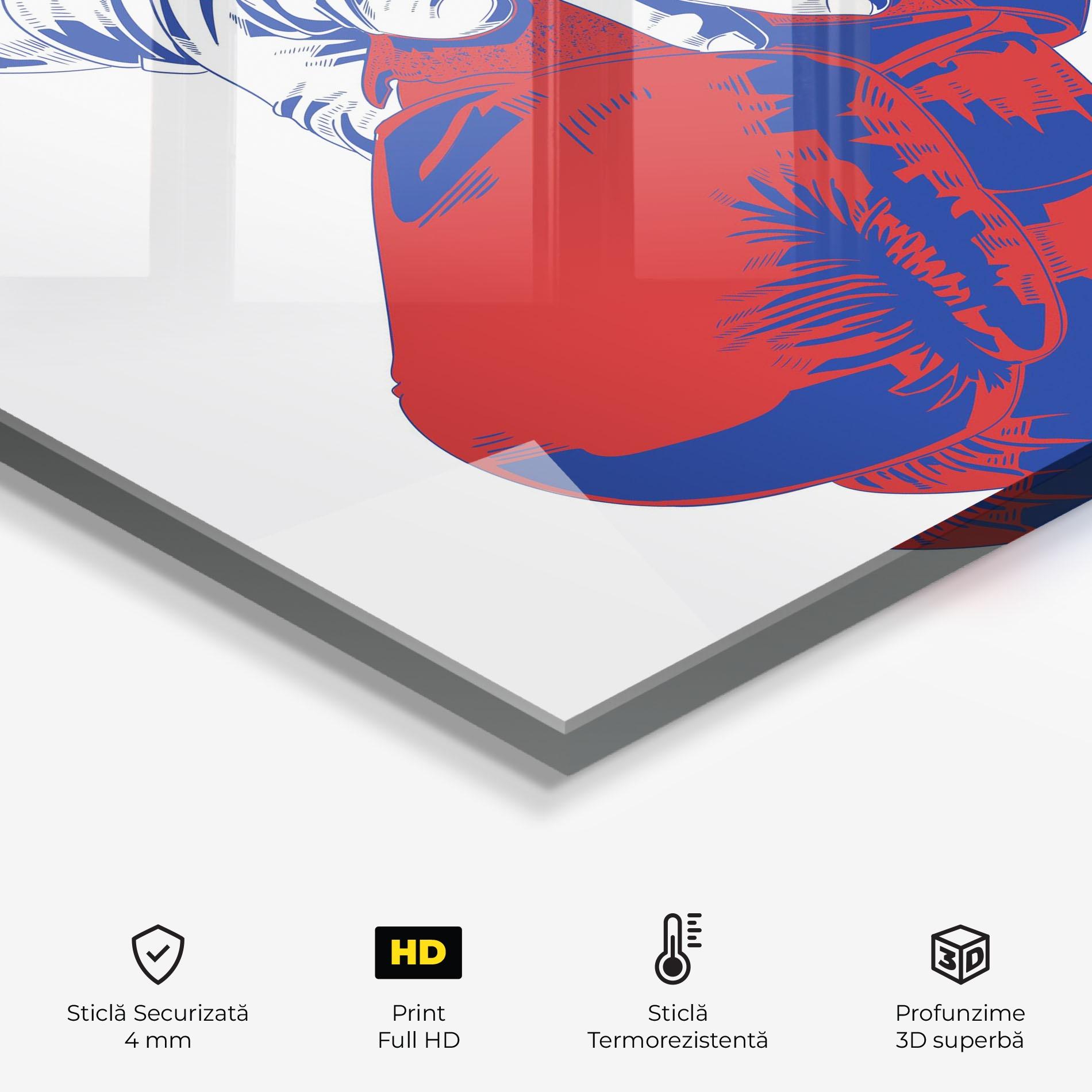 Panou Sticla Bucatarie Boxing Blue mockup 2