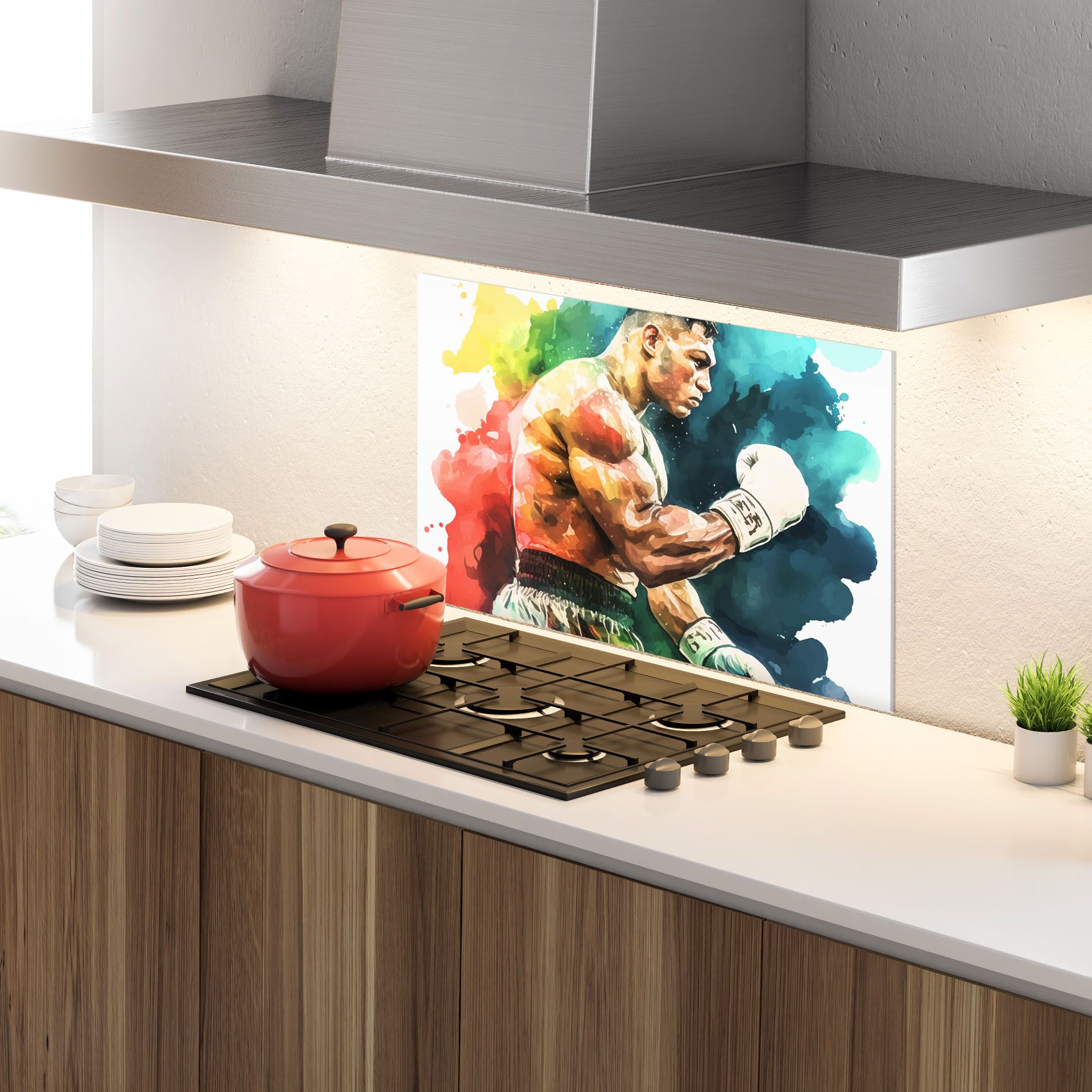 Boxing Blue Red mockup 4