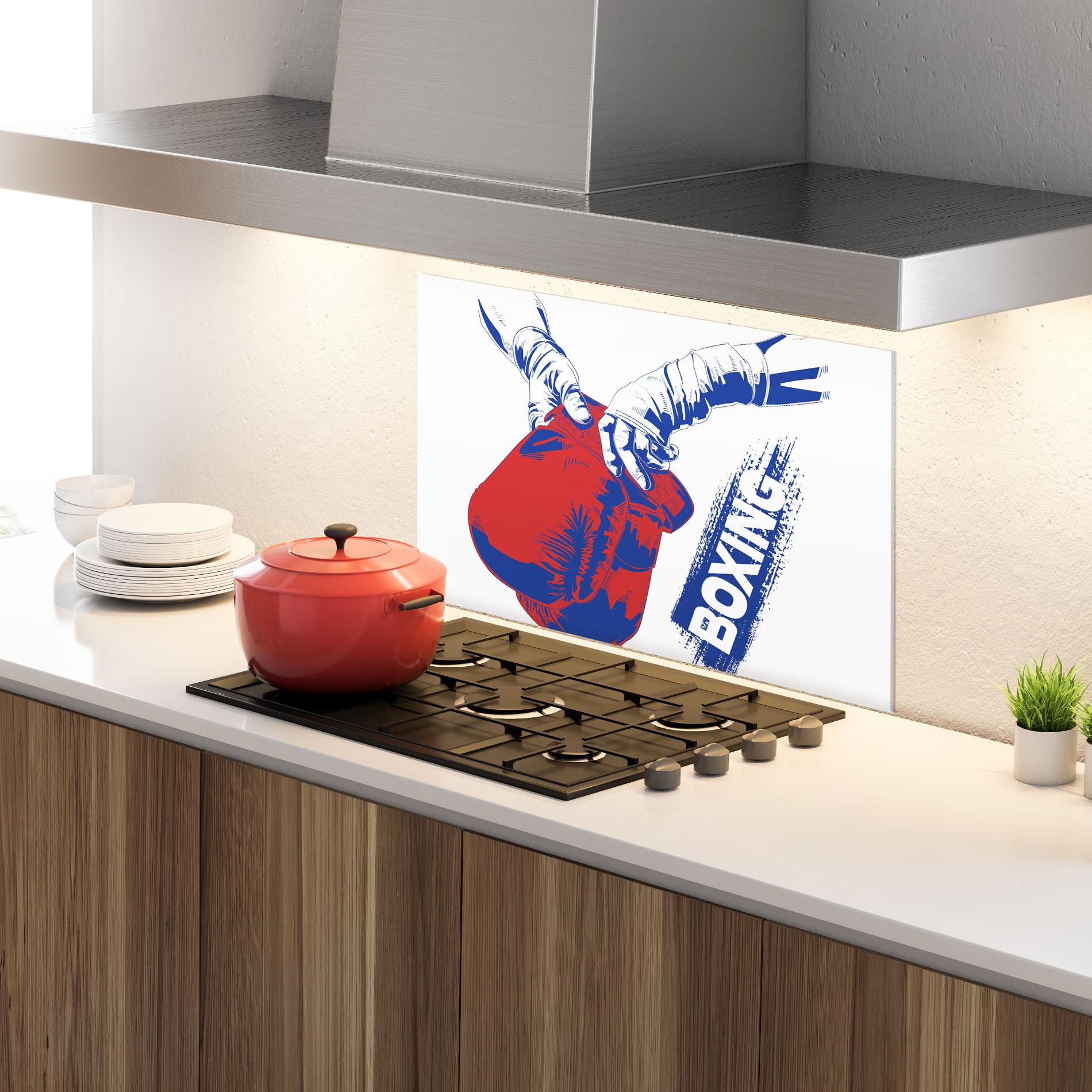 Panou Sticla Bucatarie Boxing Blue mockup 4