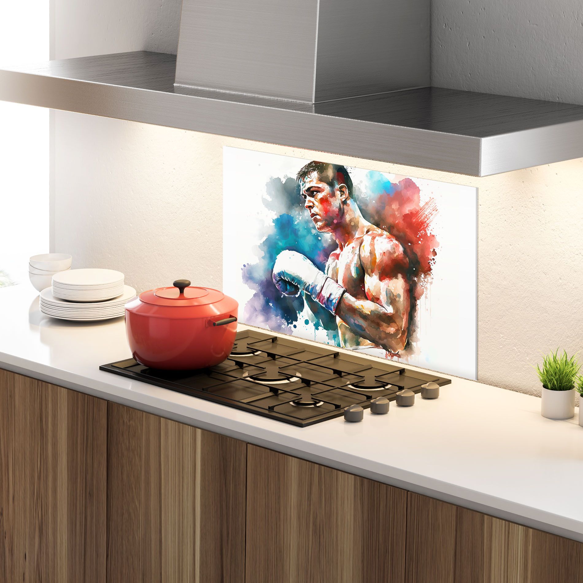 Boxing Red Blue mockup 4