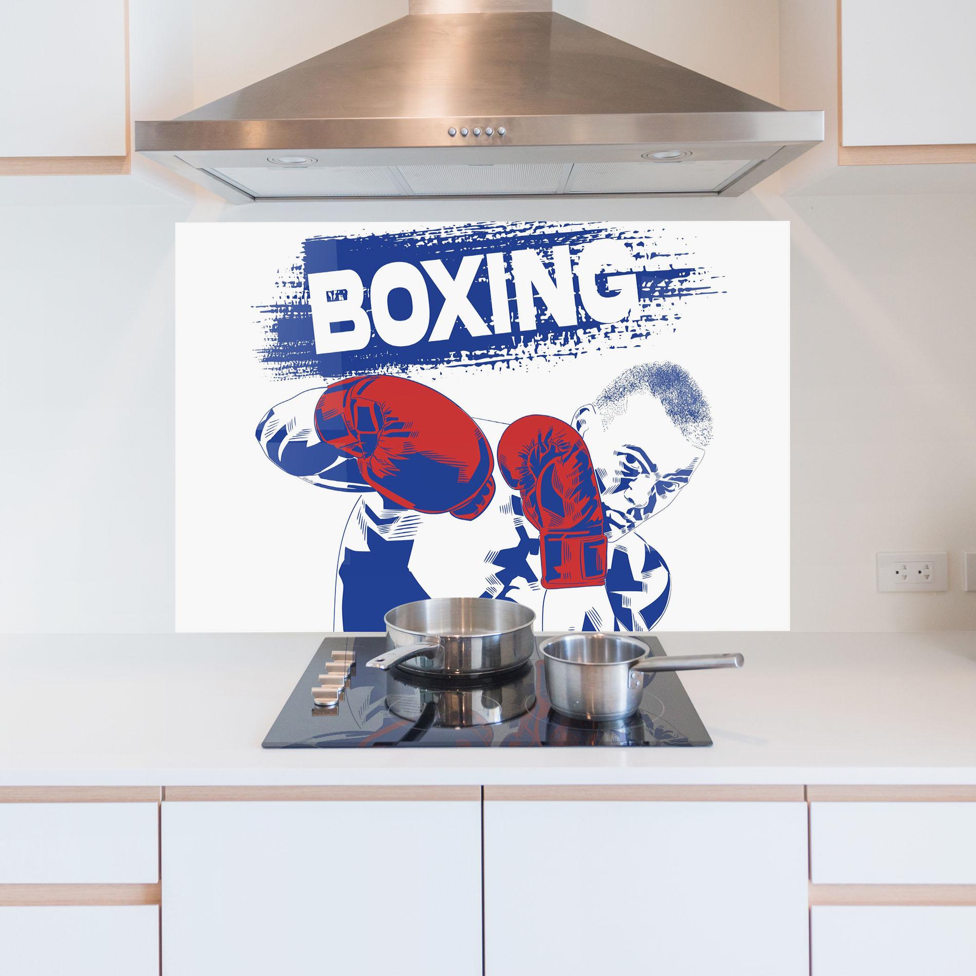 Panou Sticla Bucatarie Blue Boxing mockup 5