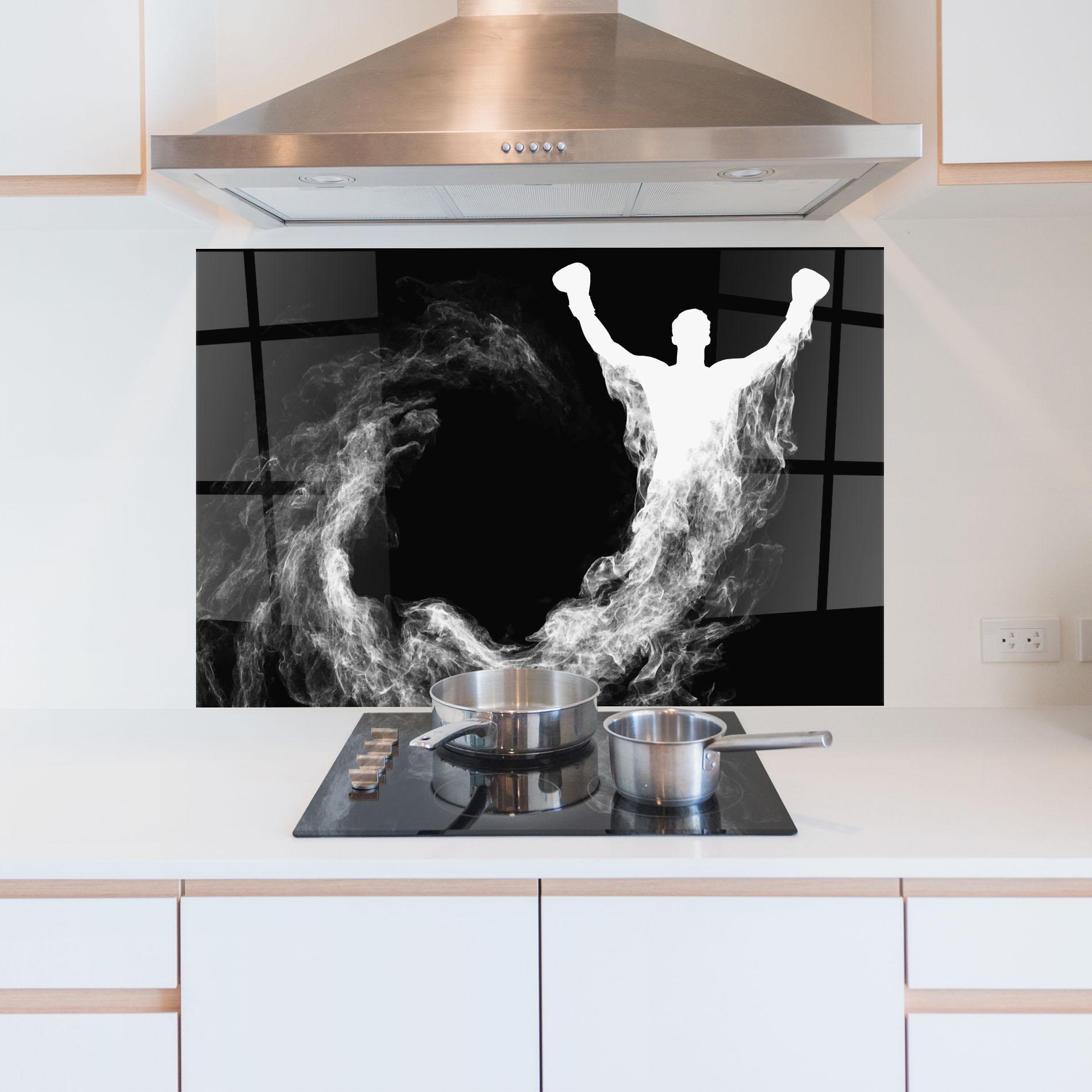 Panou Sticla Bucatarie Box White Smoke mockup 5