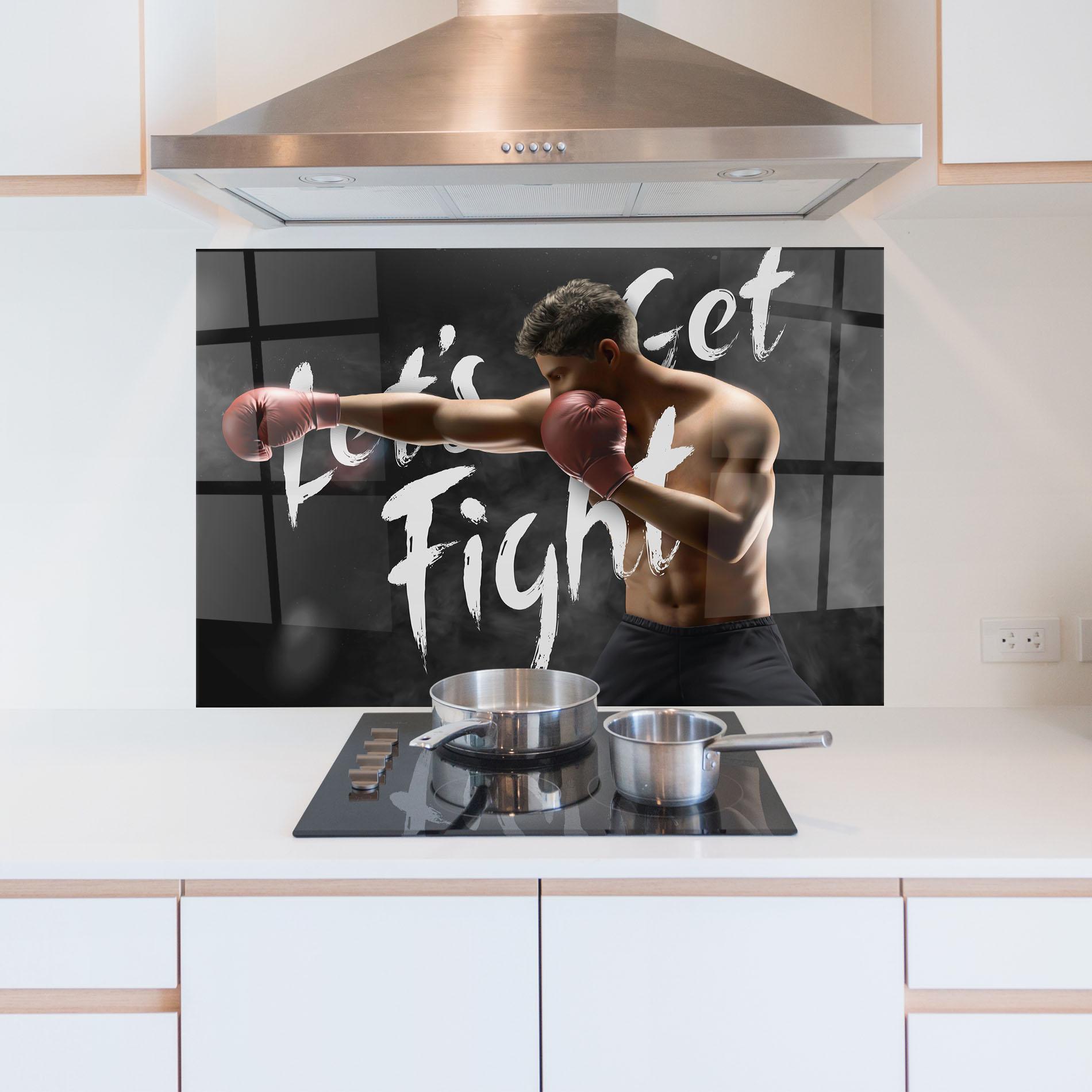 Panou Sticla Bucatarie Lets Get Fight mockup 5