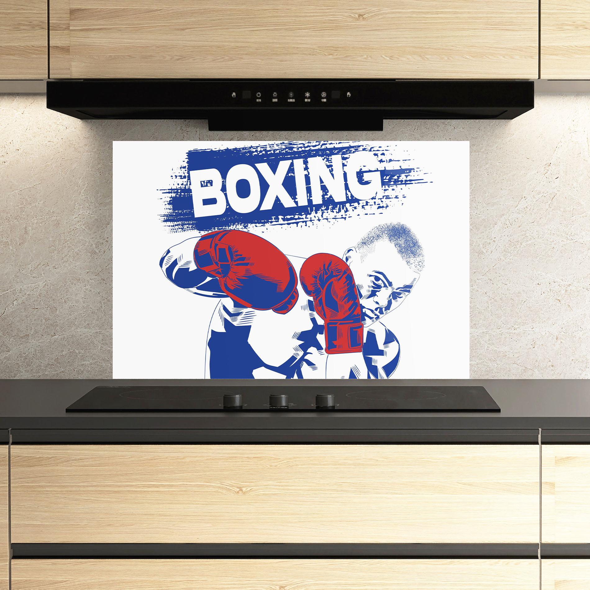Panou Sticla Bucatarie Blue Boxing mockup 3