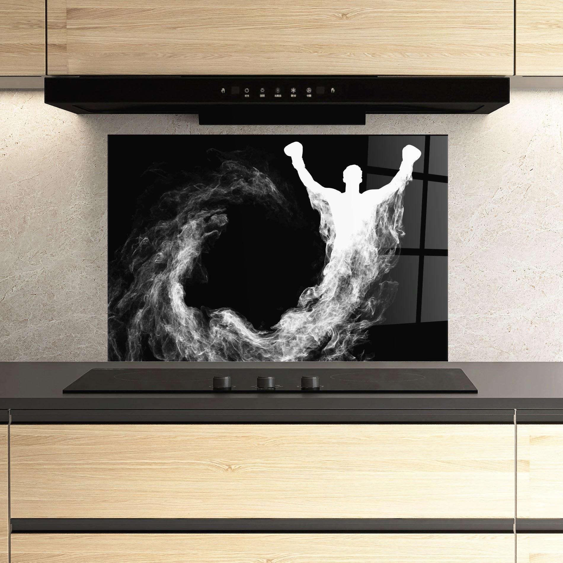 Panou Sticla Bucatarie Box White Smoke mockup 3