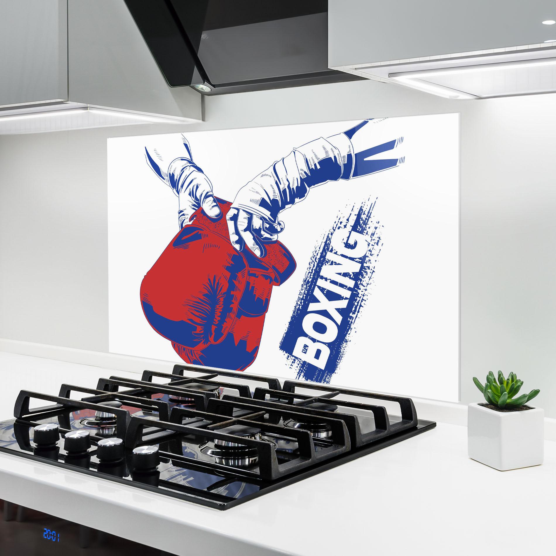 Panou Sticla Bucatarie Boxing Blue mockup 6