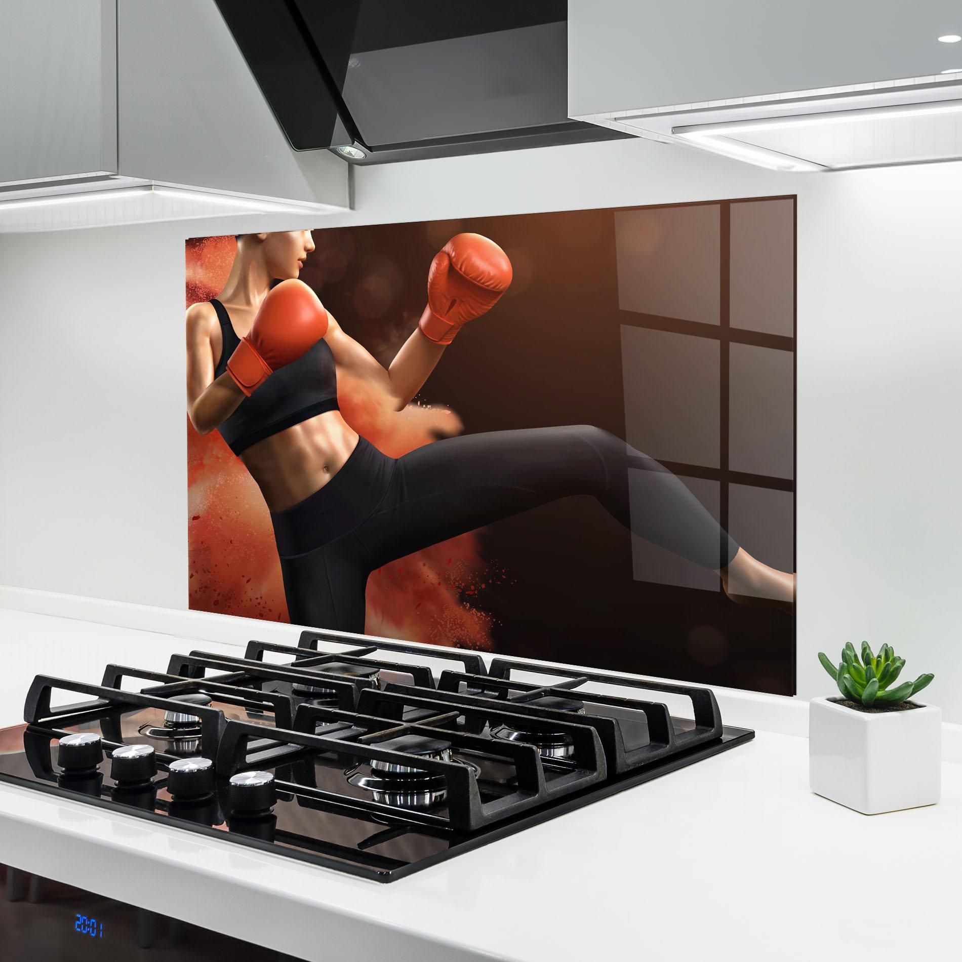 Panou Sticla Bucatarie Woman Box mockup 6